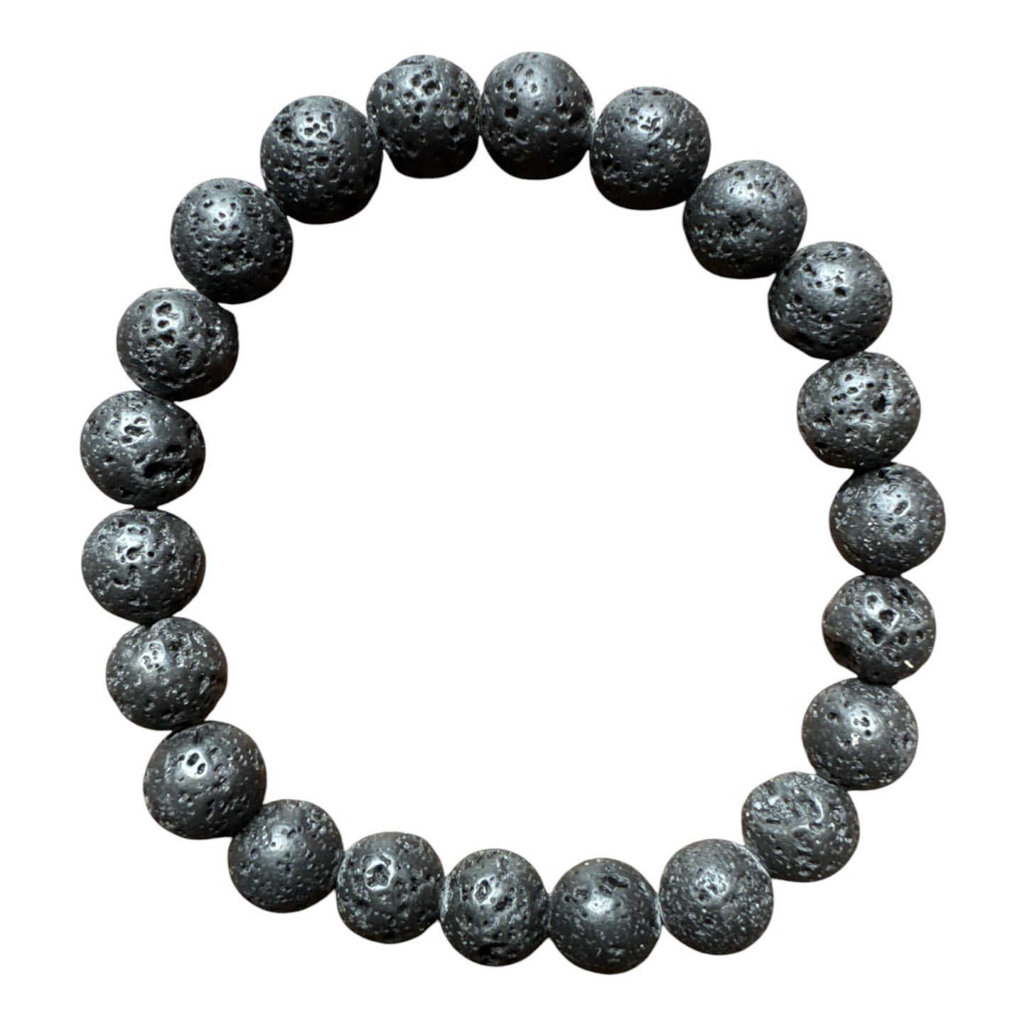 8mm round Lava bracelet