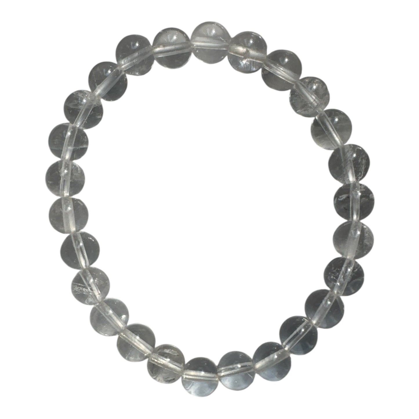 8mm round Clear Quartz bracelet