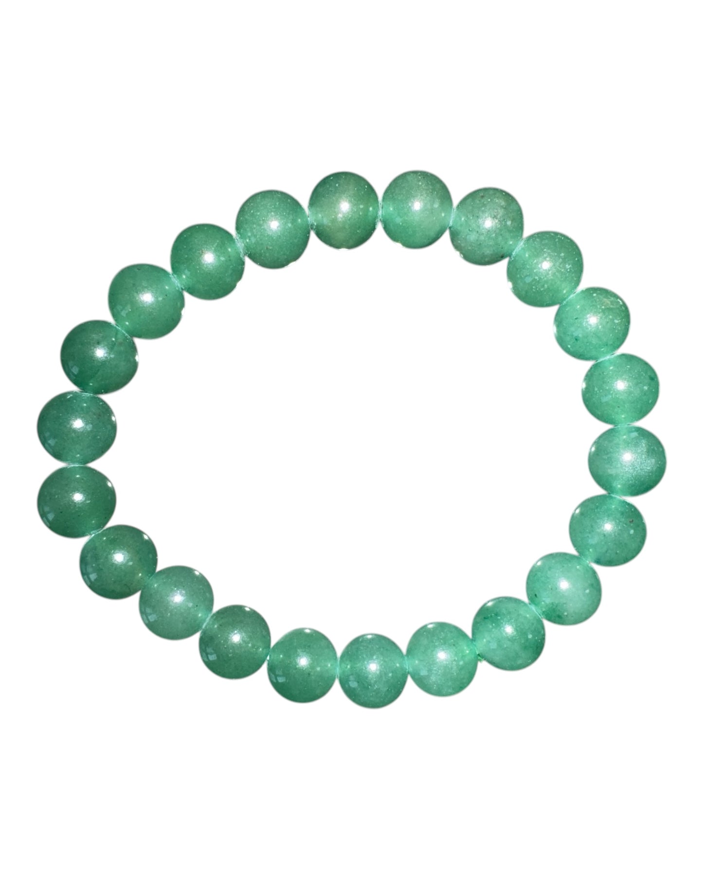 Mens 8mm round Green Aventurine Bracelet