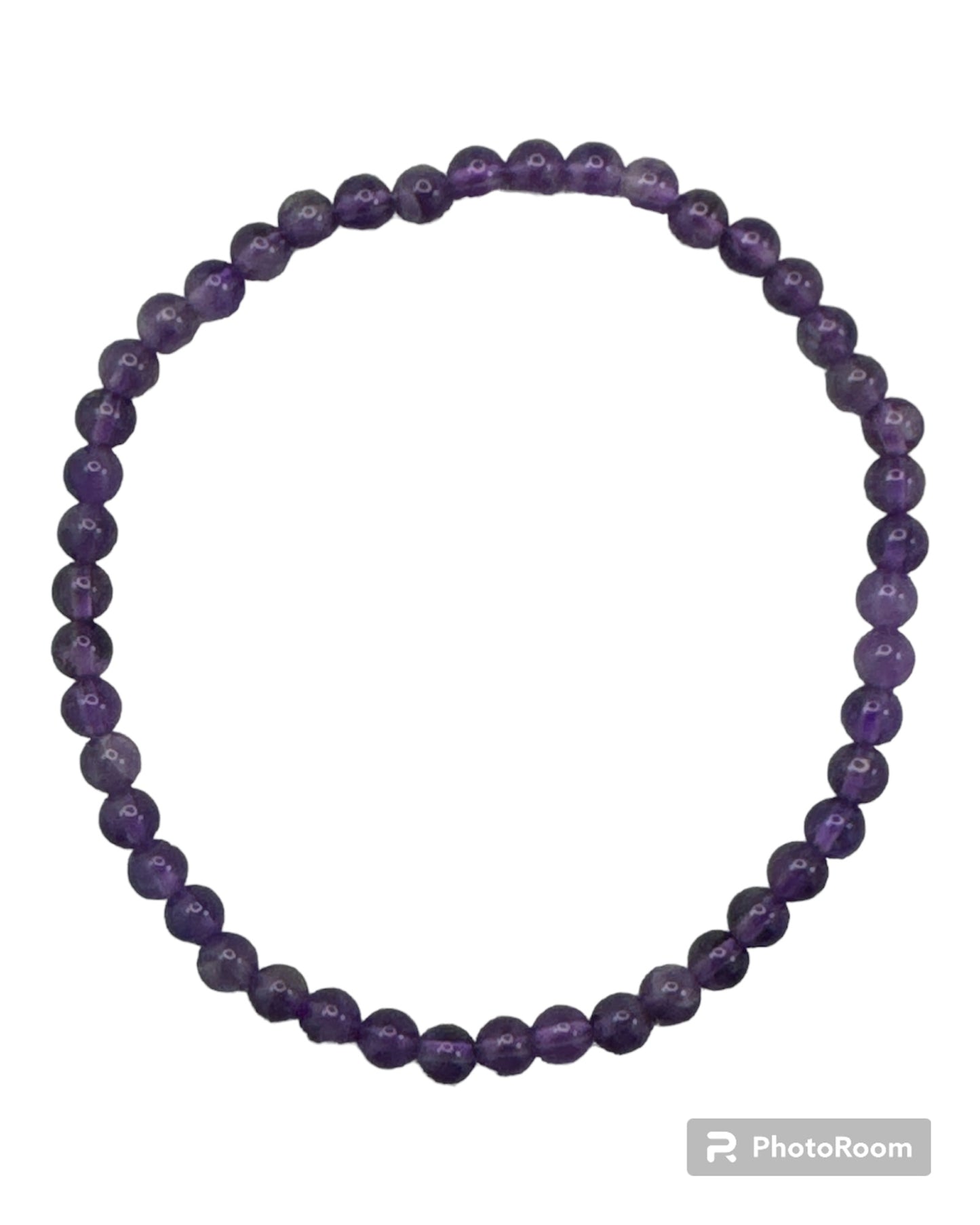 4mm round Amethyst bracelet
