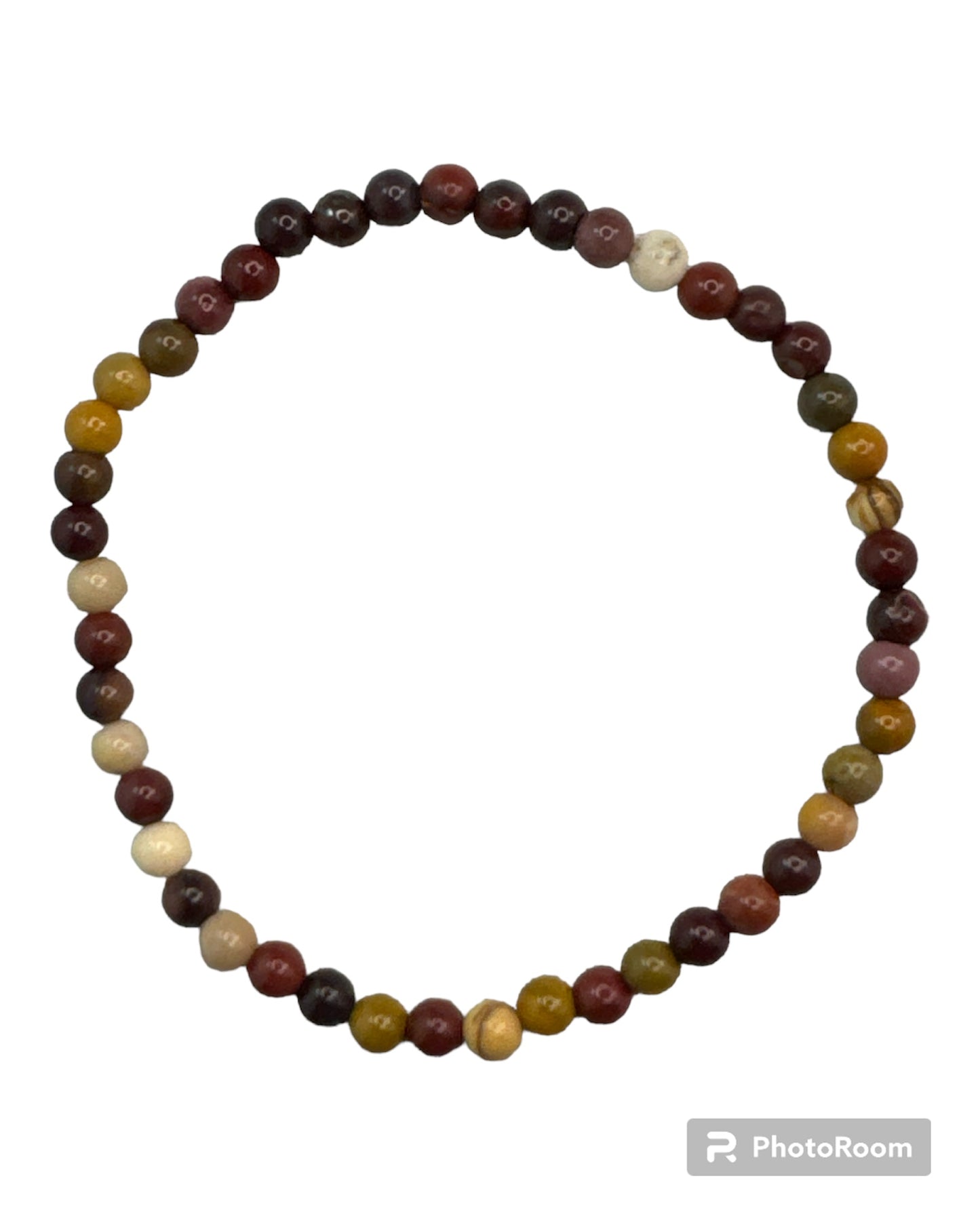 4mm round Mookaite Jasper bracelet
