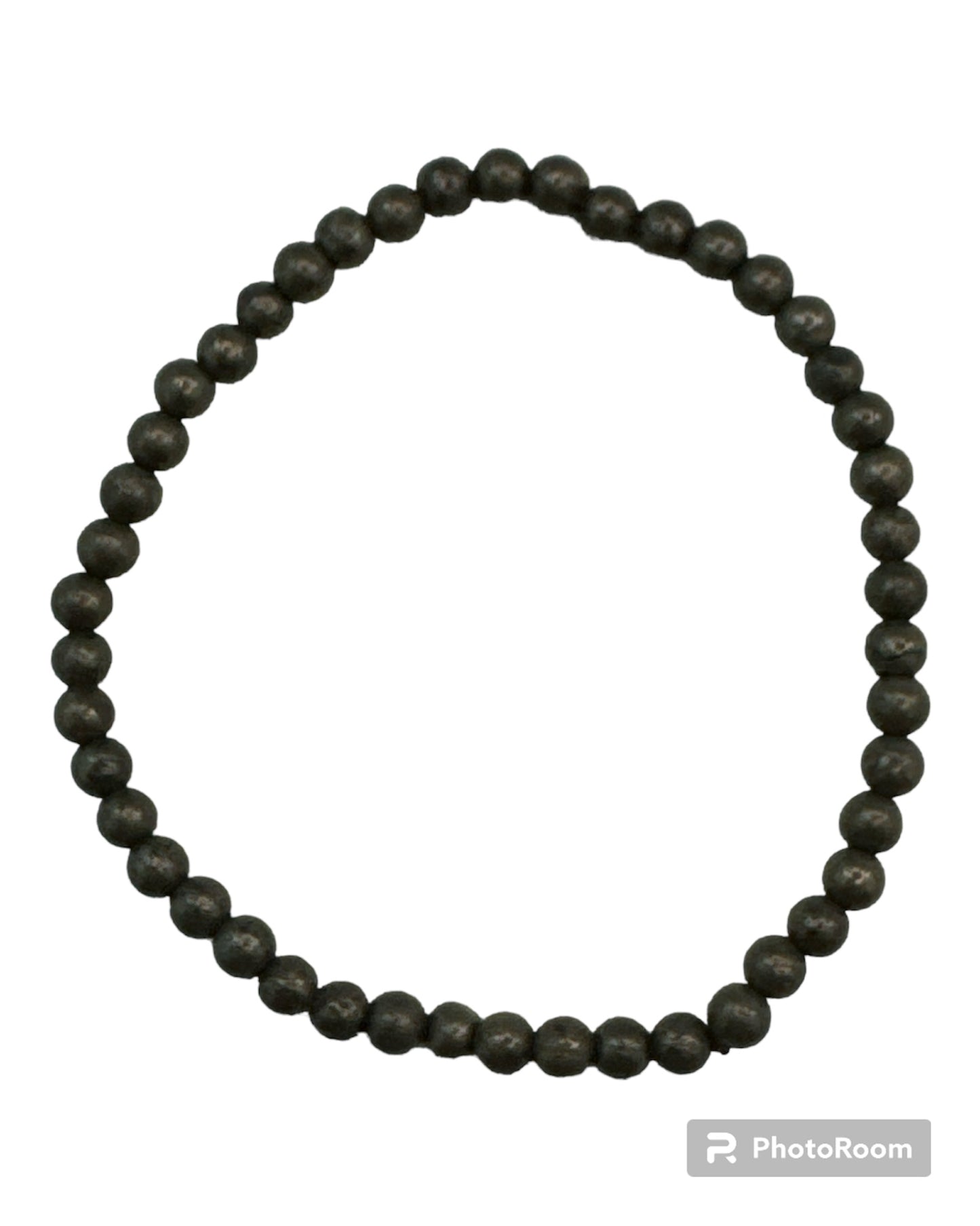 4mm round Pyrite bracelet