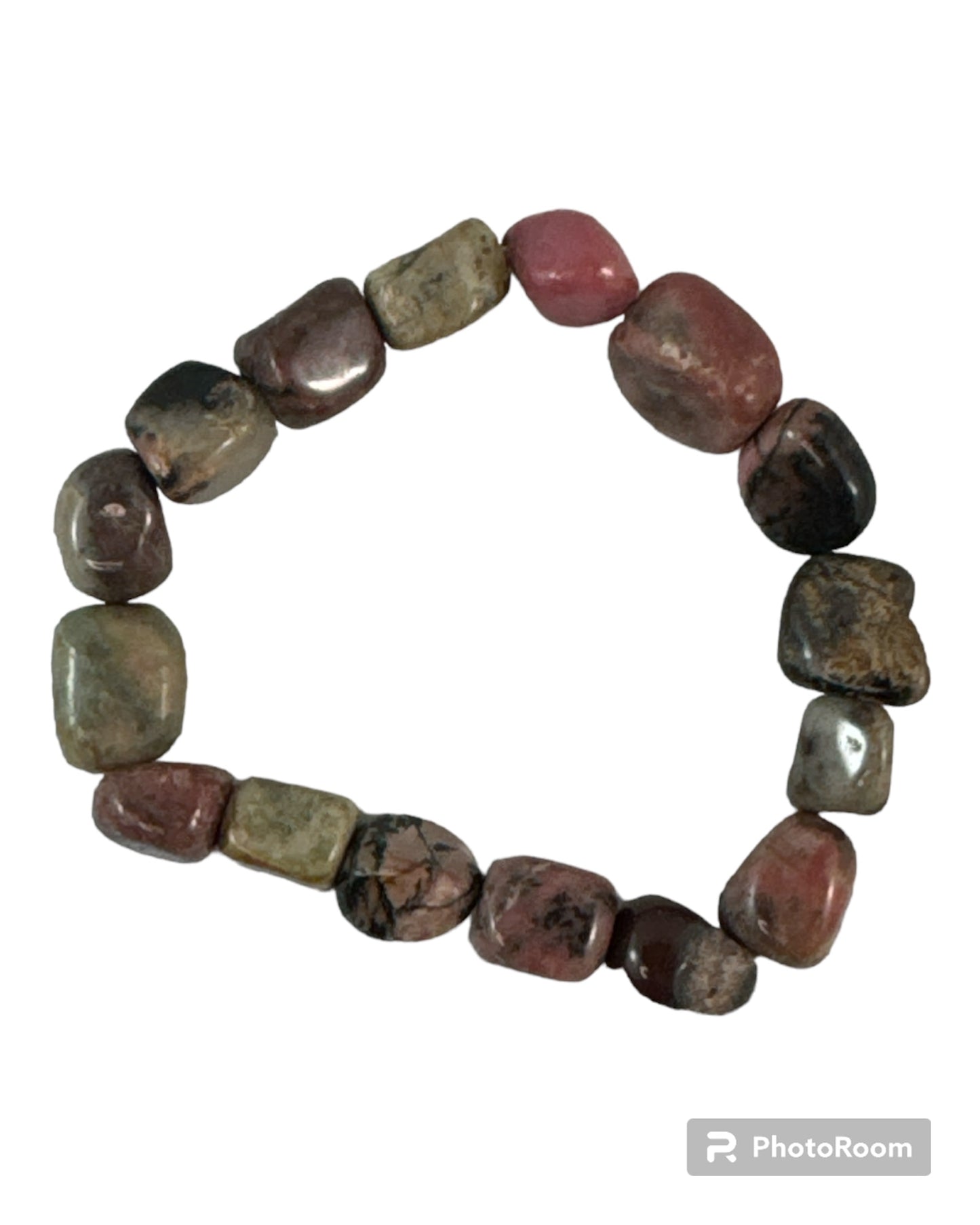 Tumbled Rhodonite bracelet