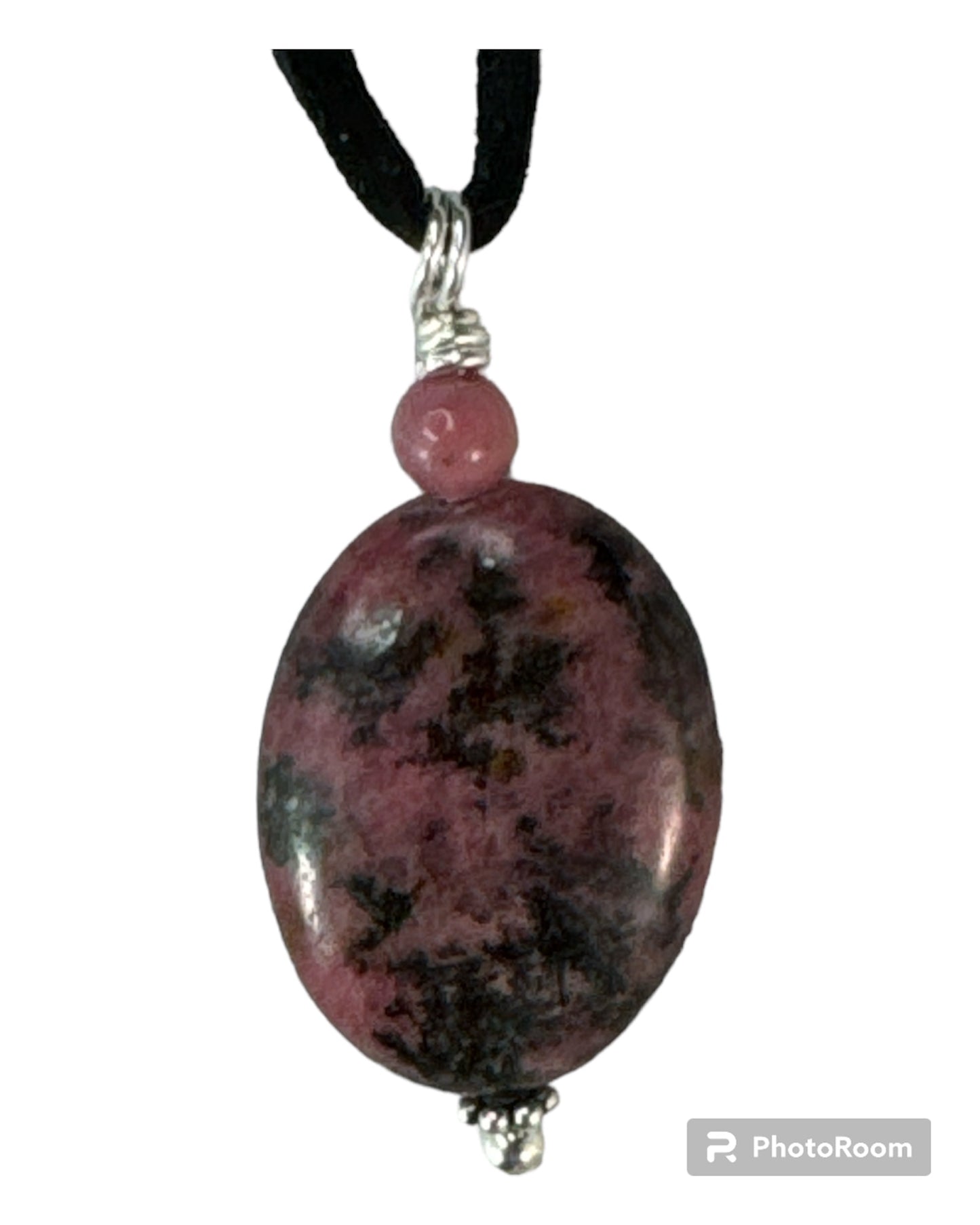 Rhodonite pendant (Oval)