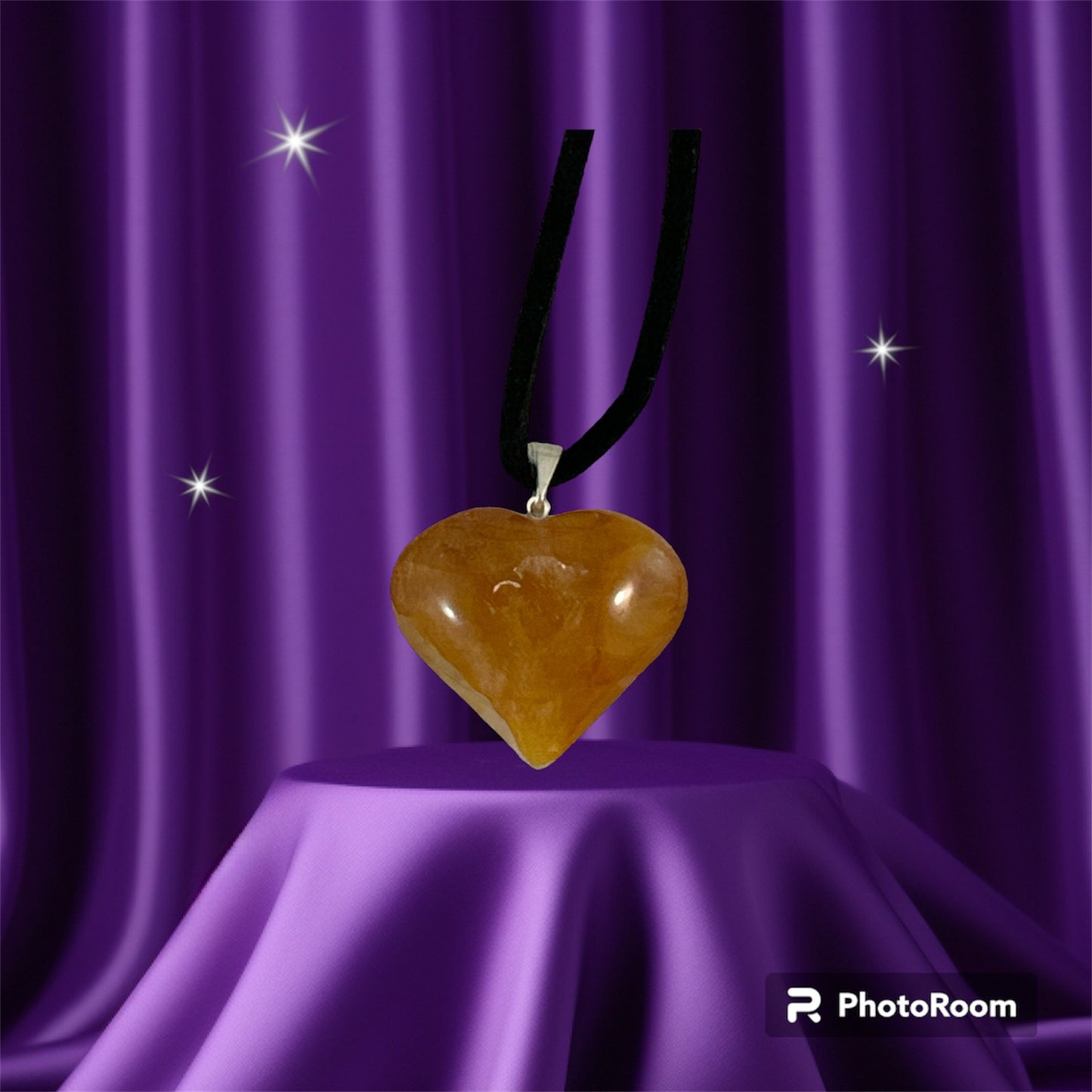 Citrine Heart pendant