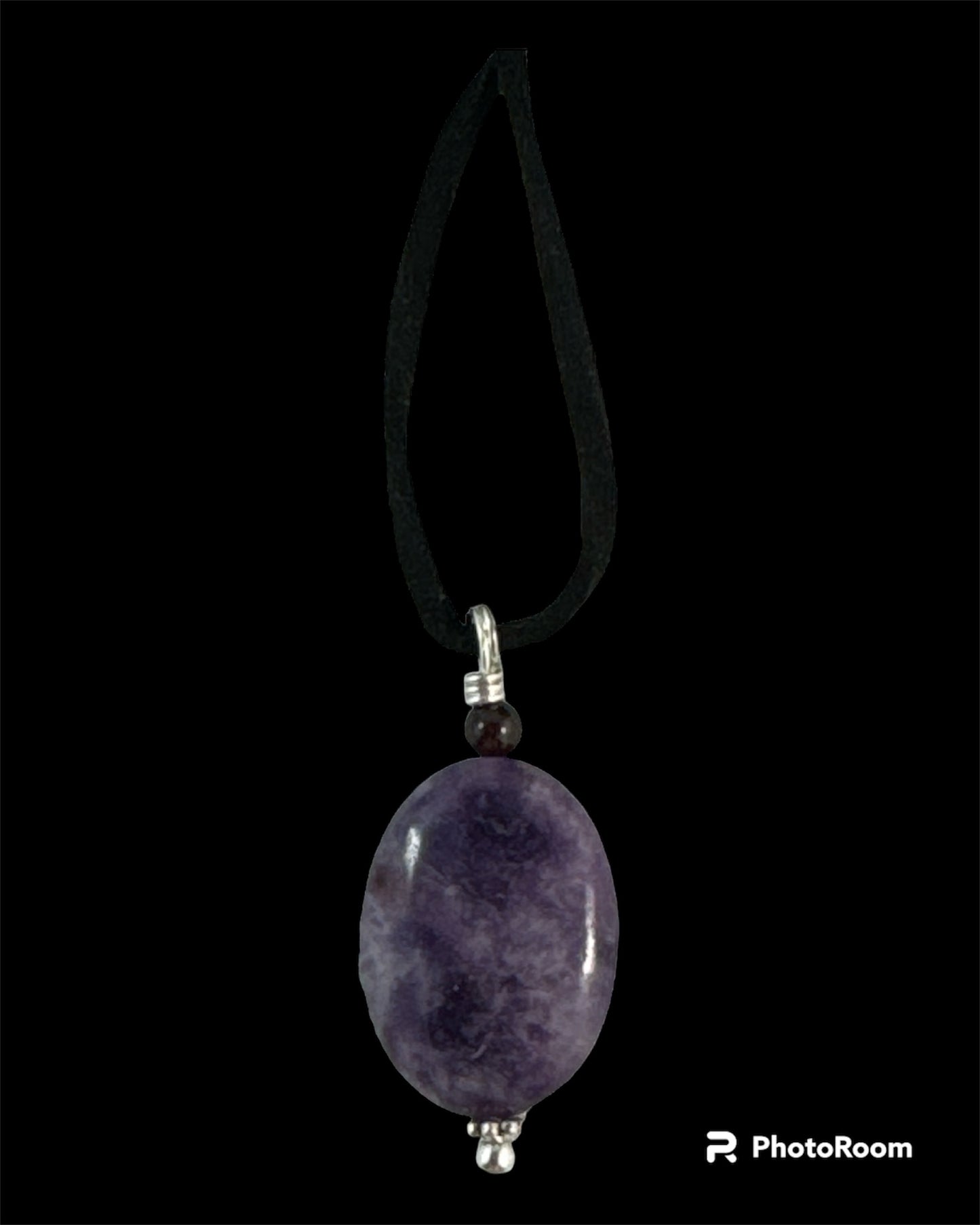 Lepidolite pendant (Oval)