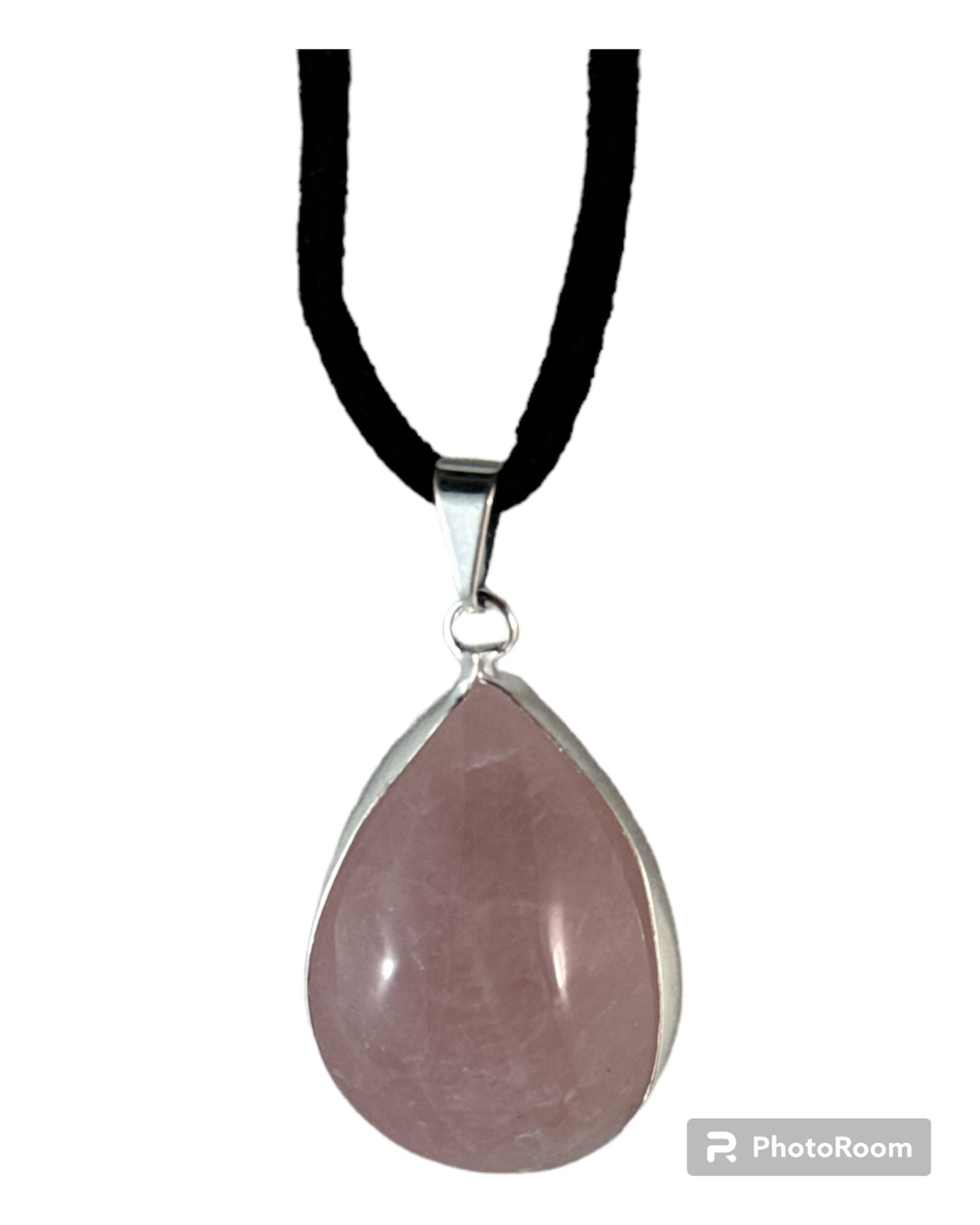Rose Quartz pendant (Tear shape)