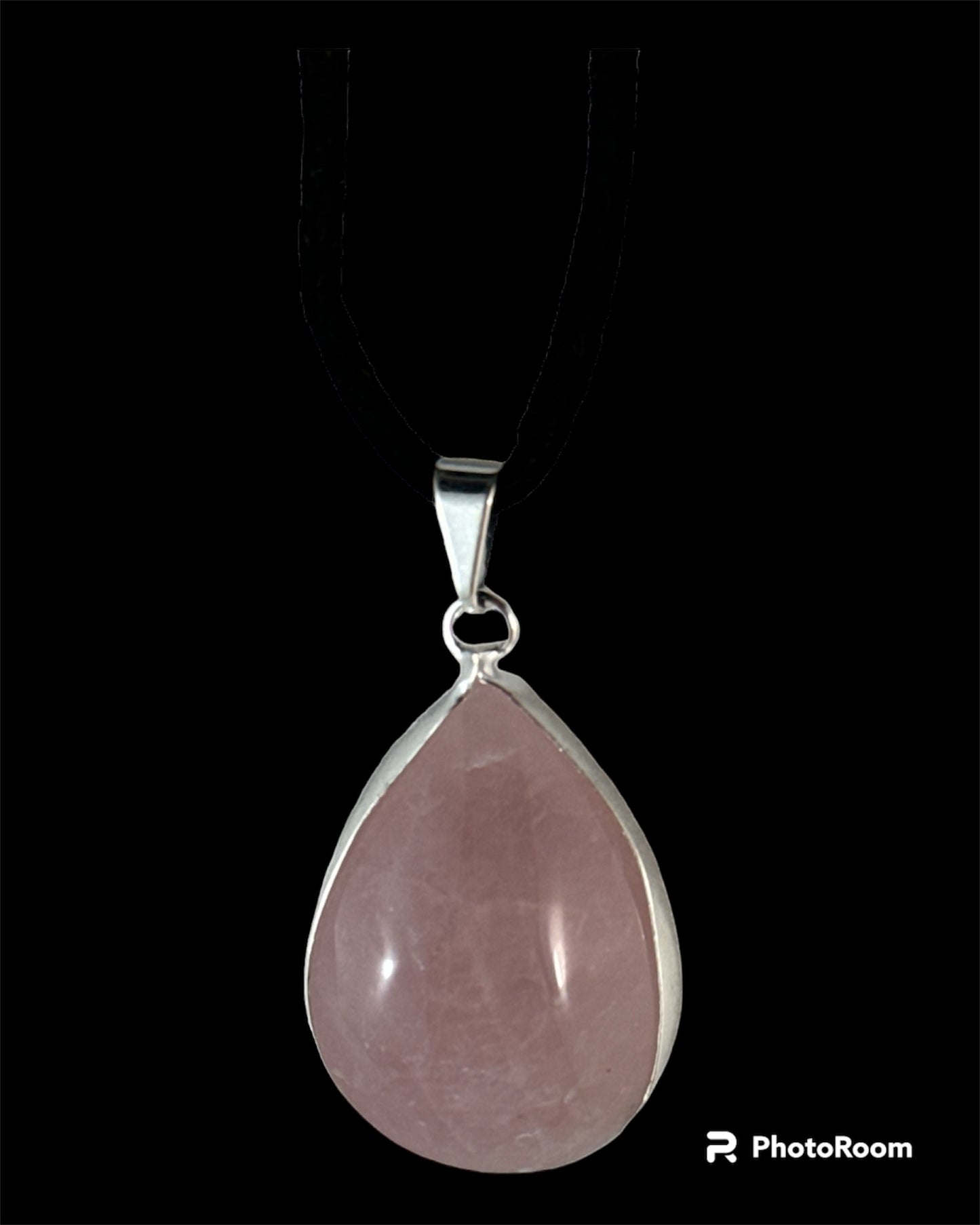 Rose Quartz pendant (Tear shape)