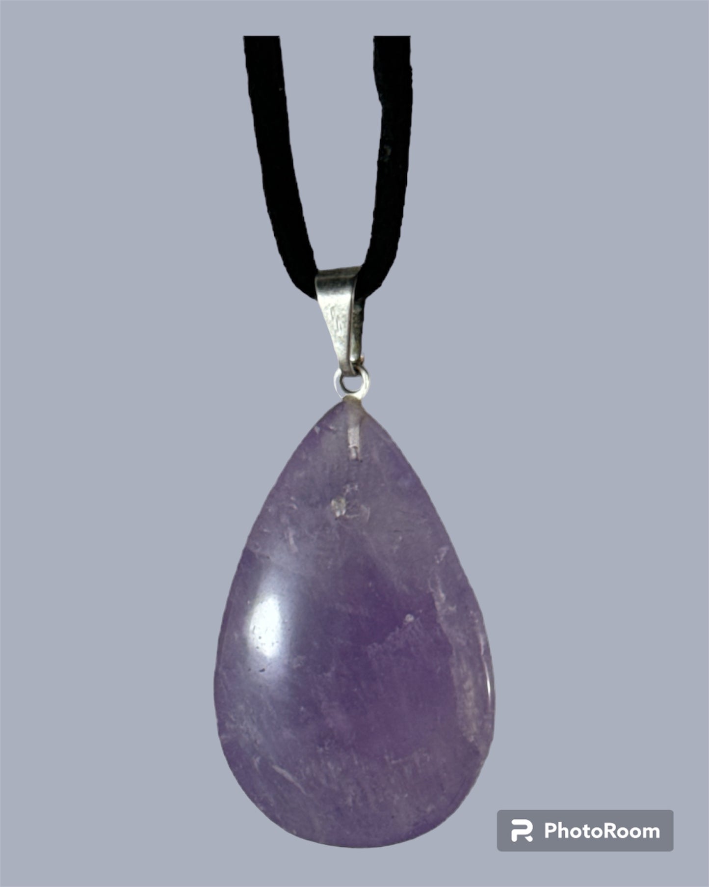 Amethyst pendant (plain tear)