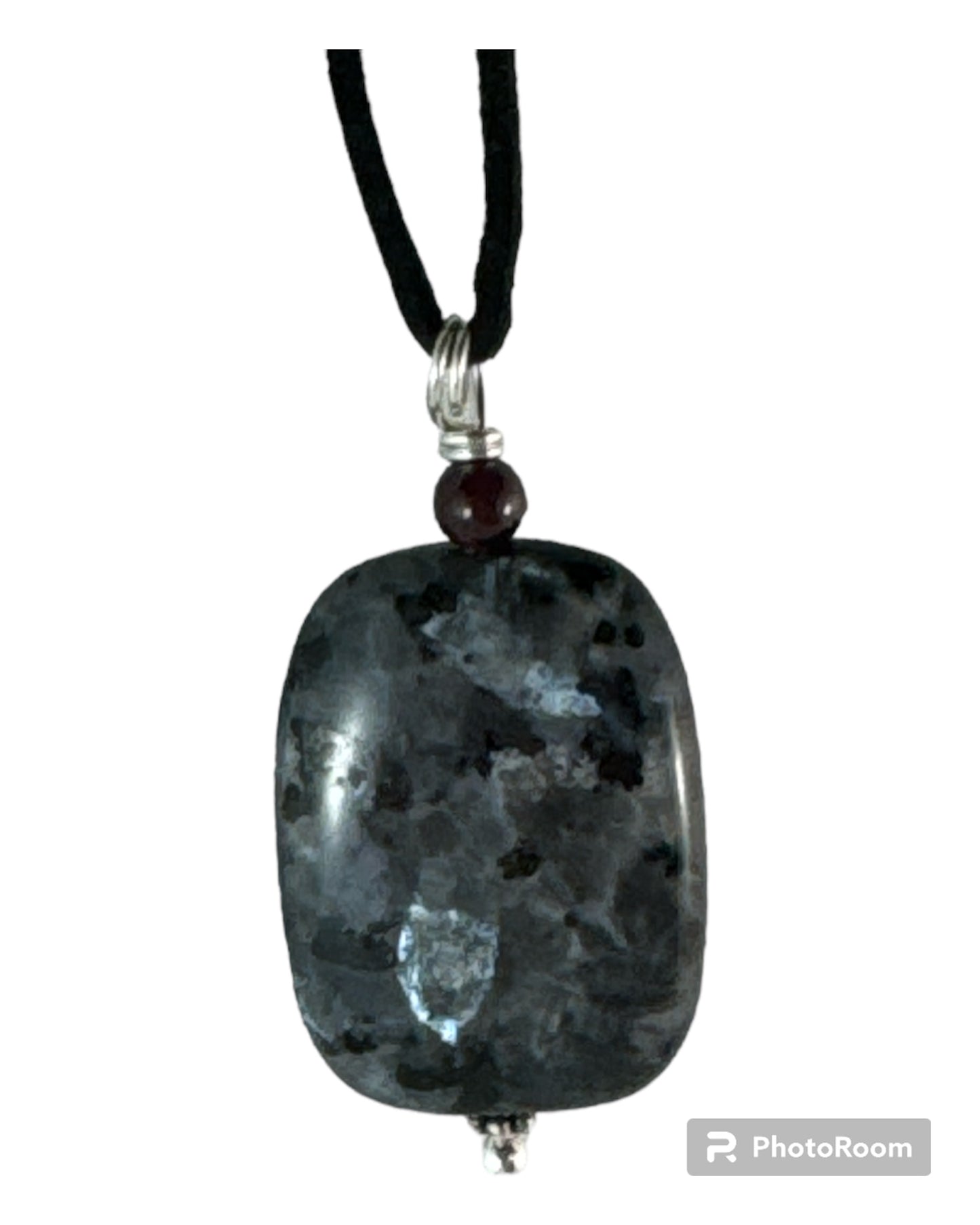 Black Labradorite pendant (square)
