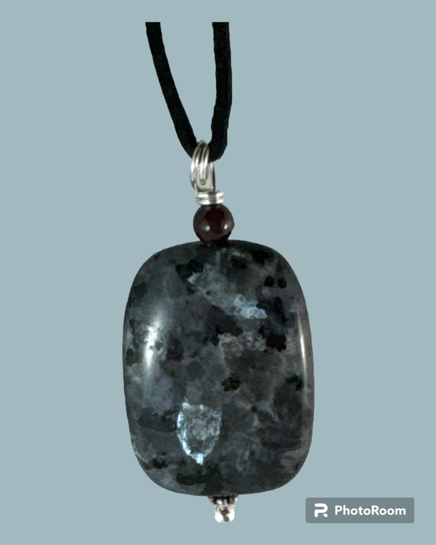 Black Labradorite pendant (square)