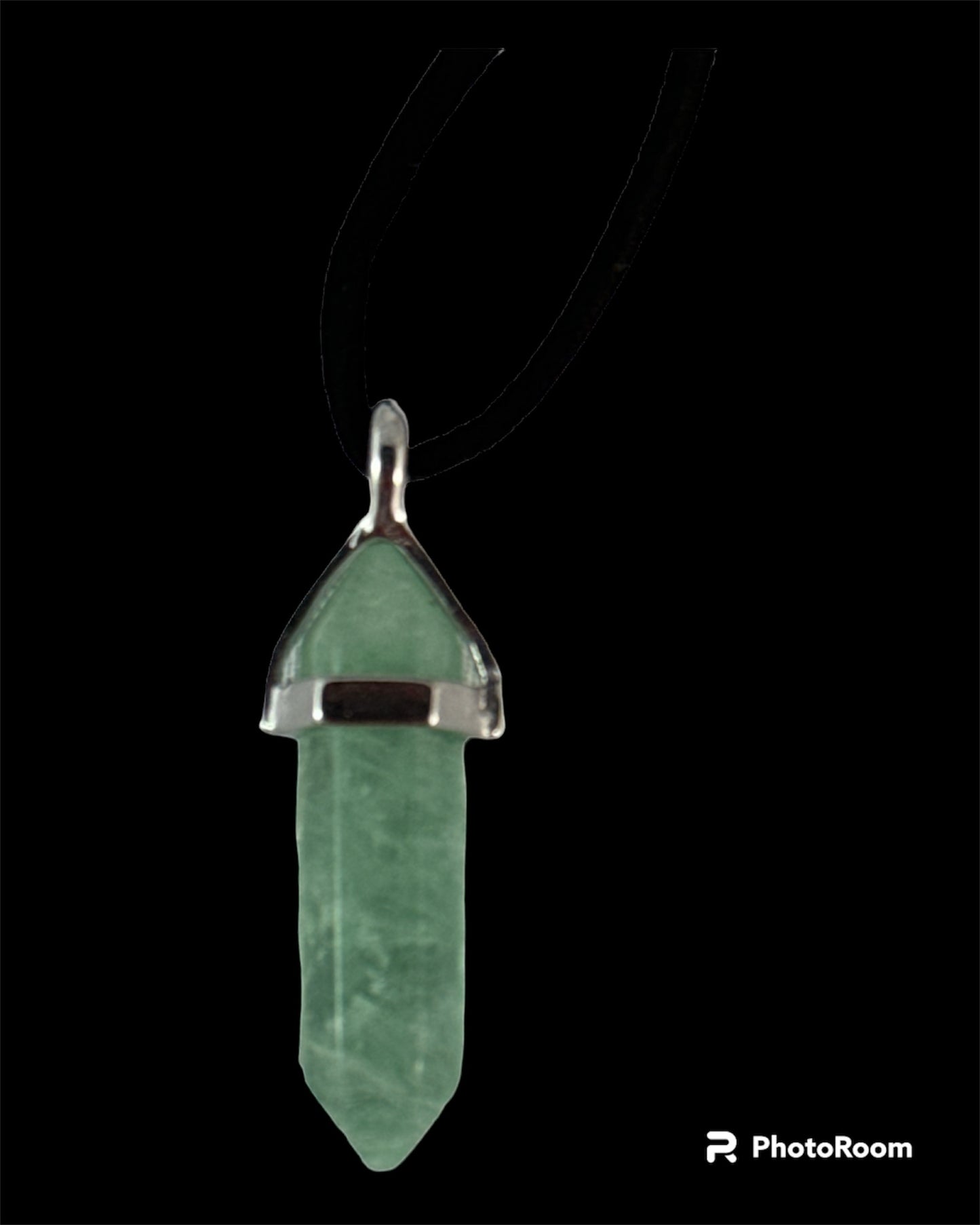 Flourite pendant (double terminated vertical drop)