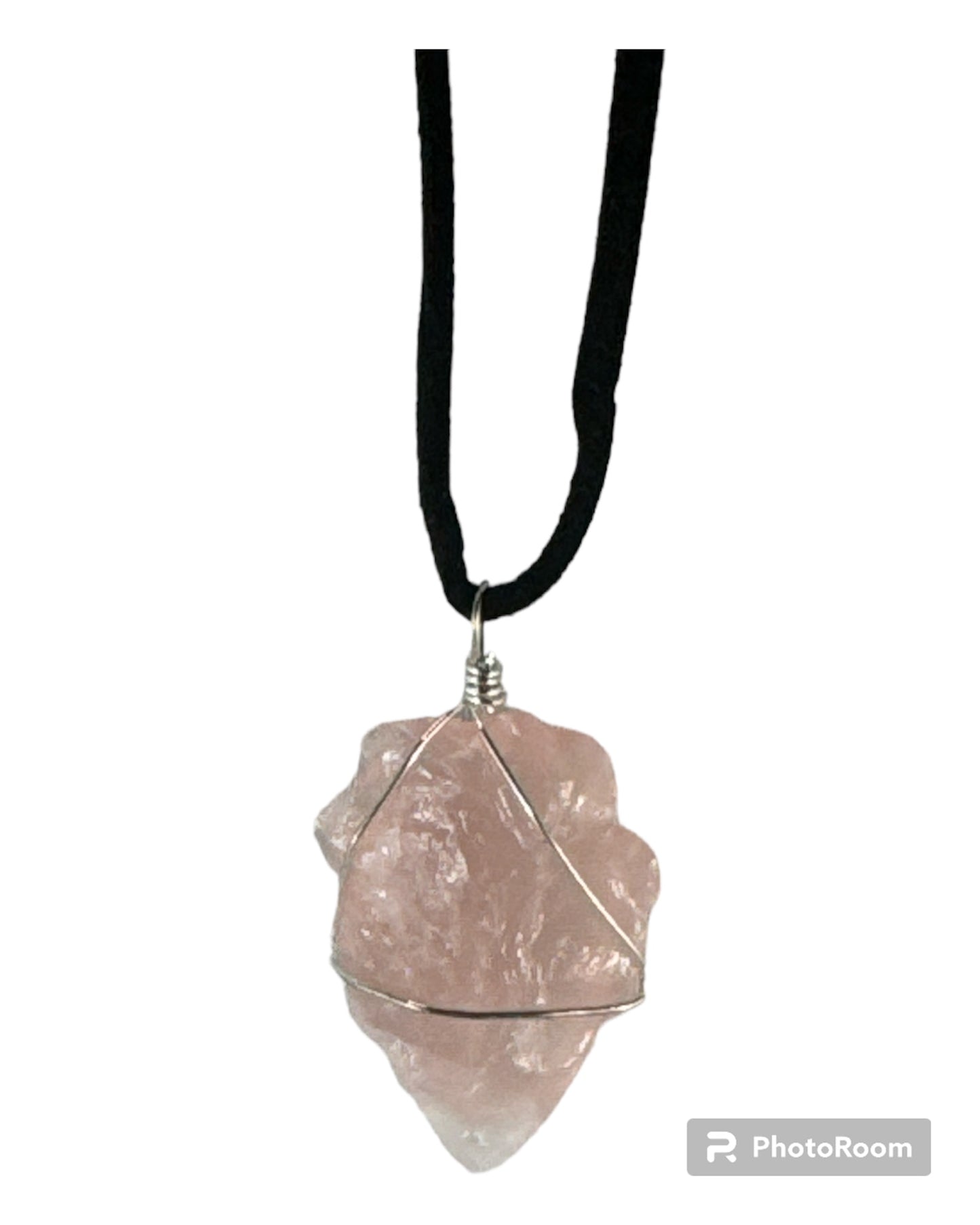 Rose Quartz Arrowhead pendant