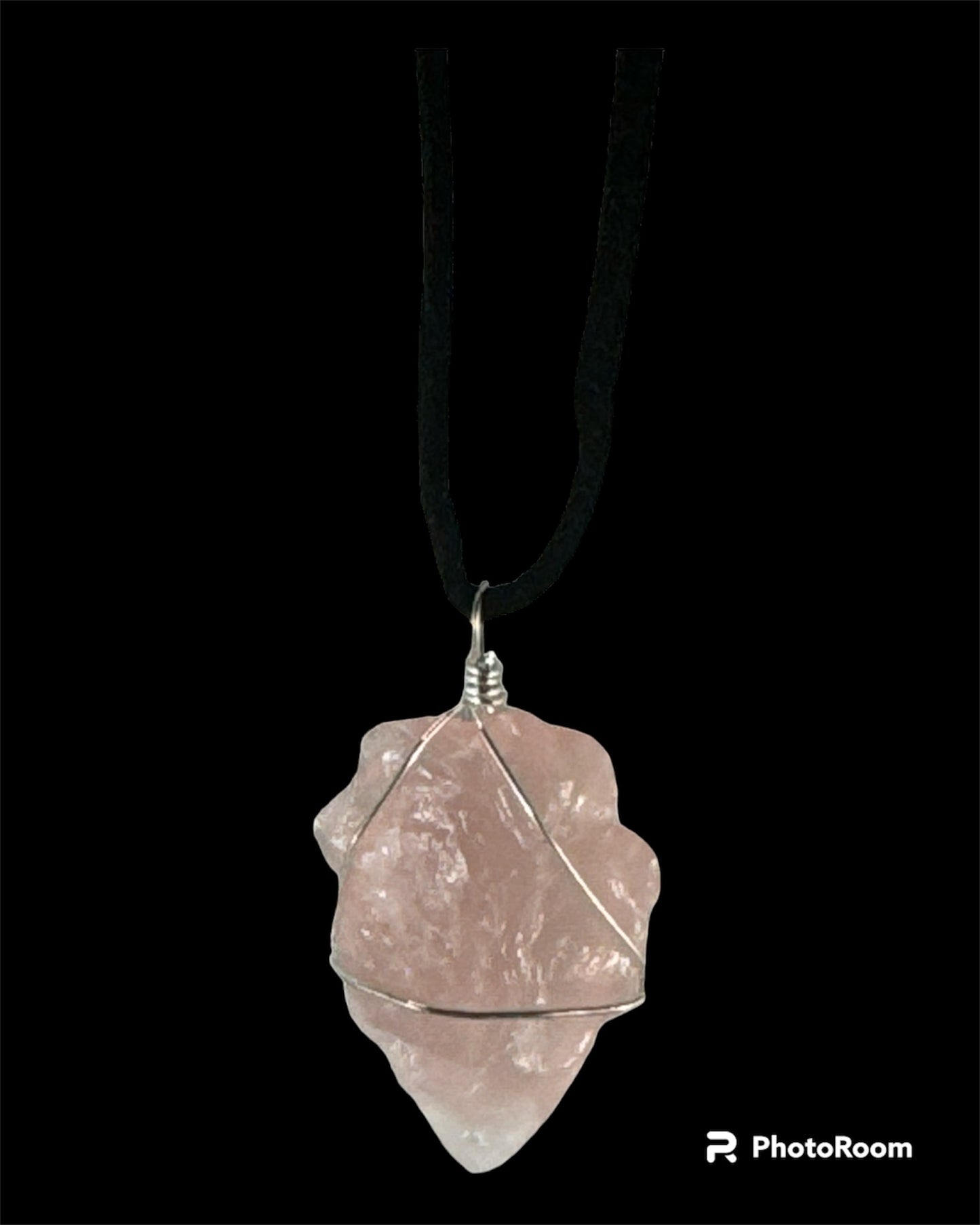 Rose Quartz Arrowhead pendant