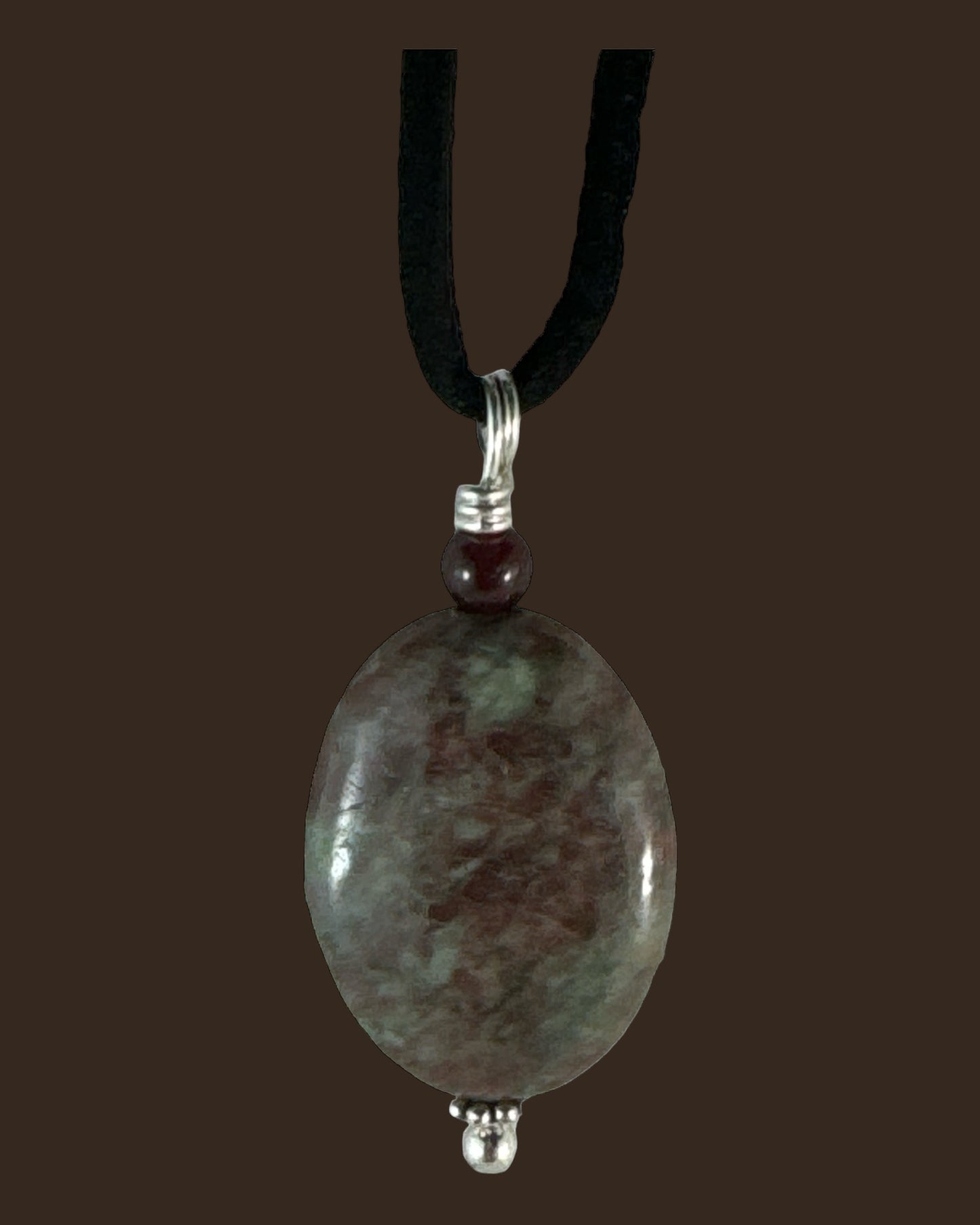 Ruby in Fuchsite pendant (Oval)