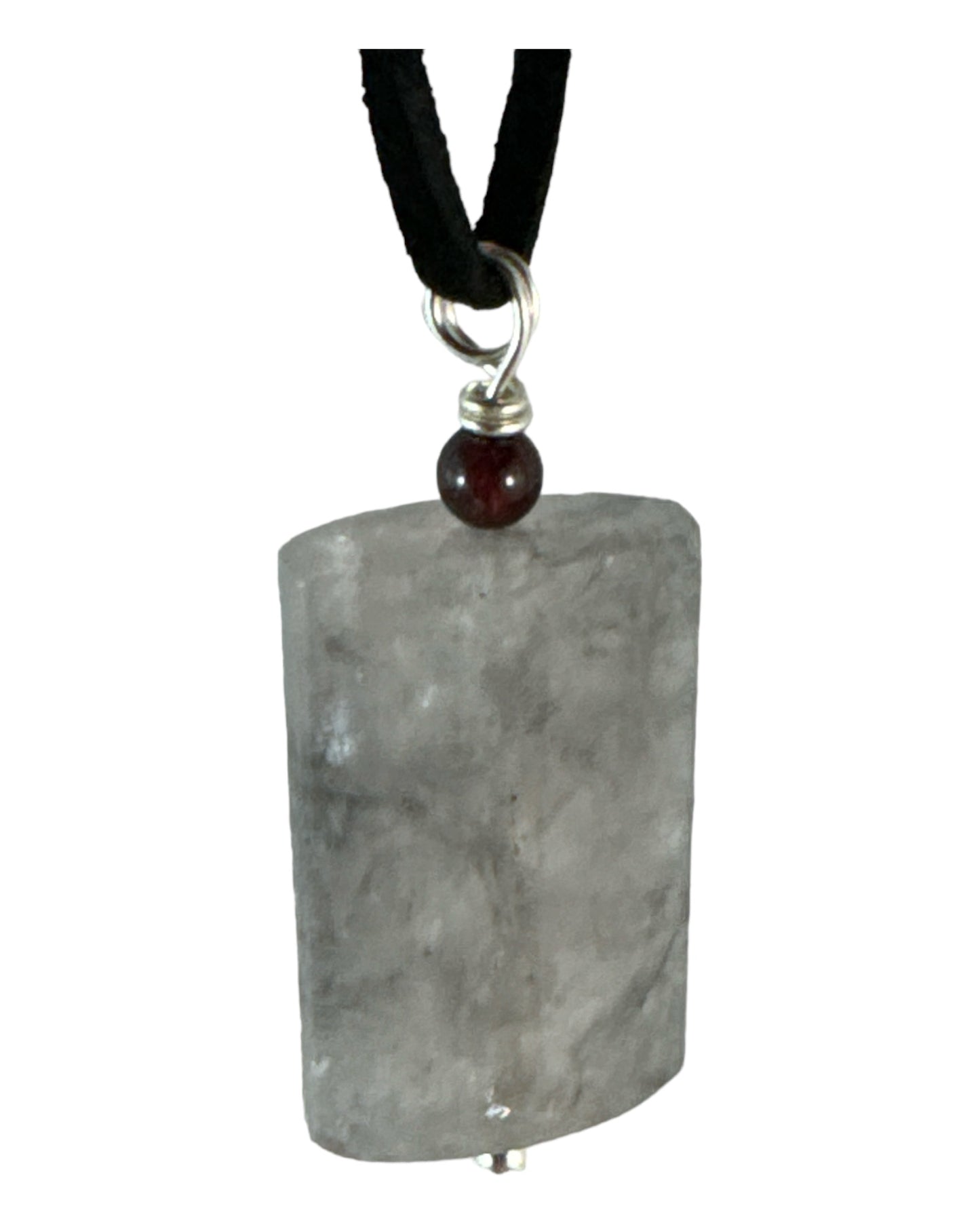 Smoky Quartz pendant (rectangle verticle drop)
