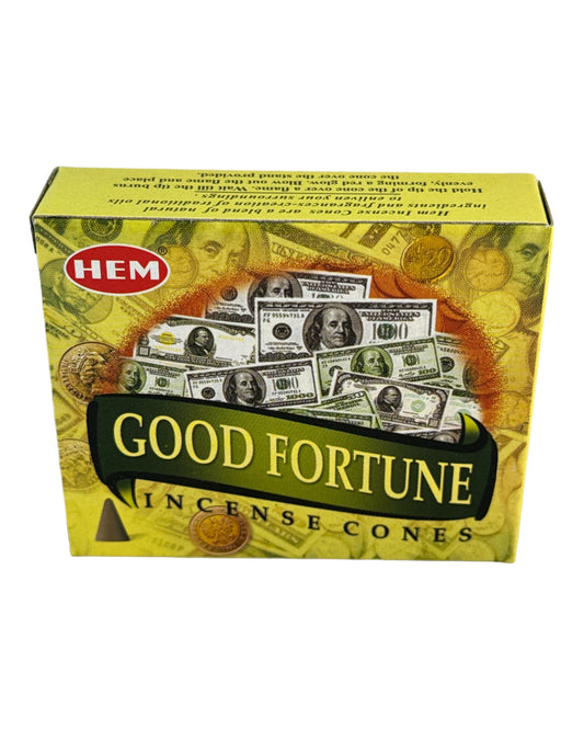 Good Fortune Incense Cones (HEM)