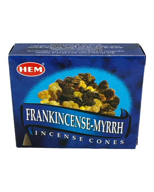 Frankincense & Myrrh Incense Cones (HEM)