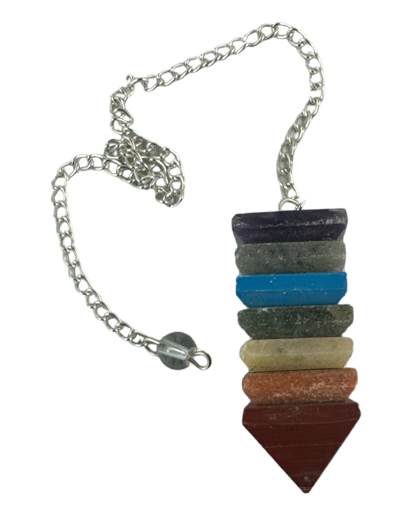 Pendulum- Chakra Crystal (square drop)