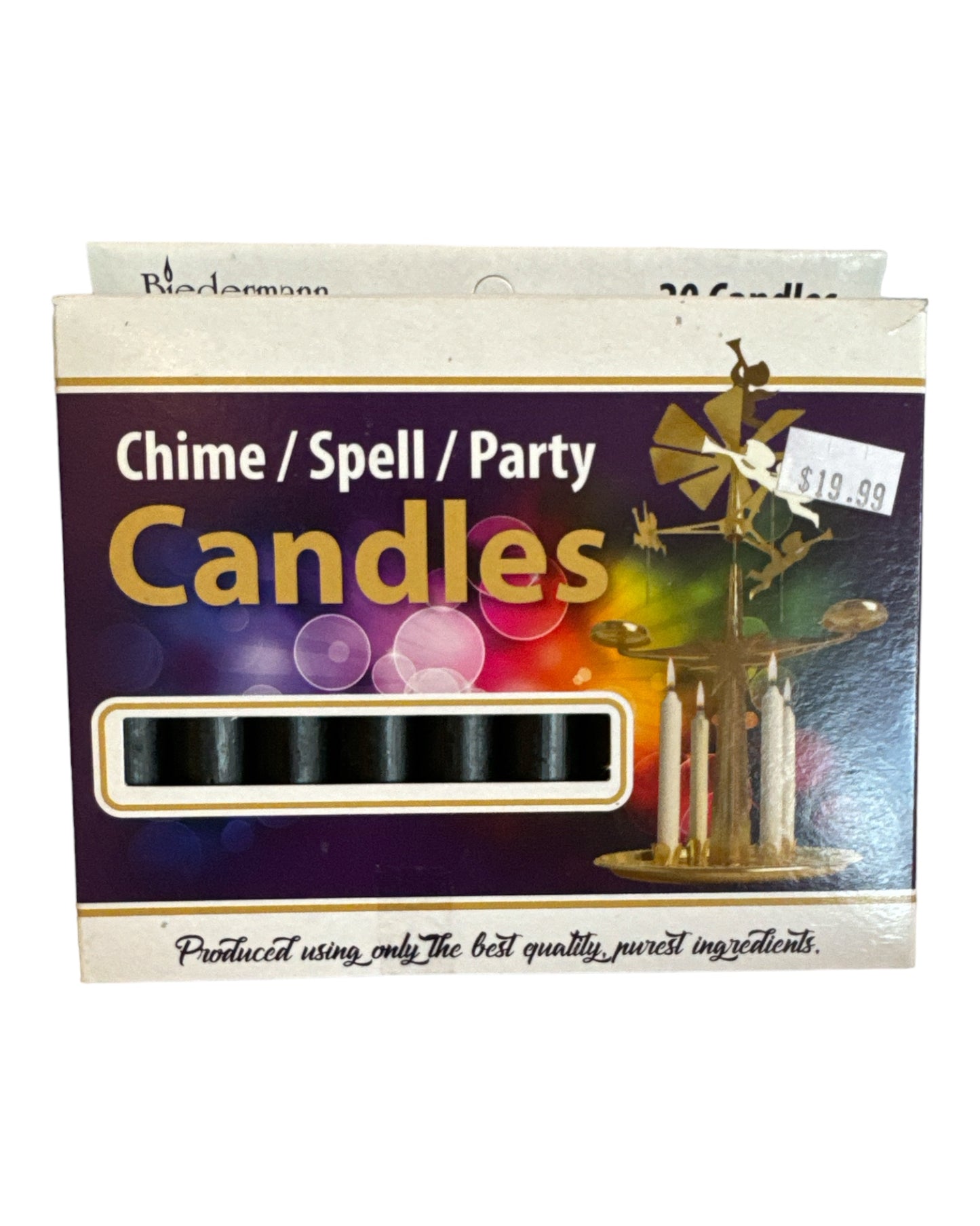 Black Mini Ritual Candles (Pack of 20)
