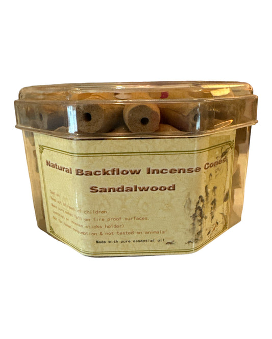 Natural Sandalwood Backflow Incense Cones