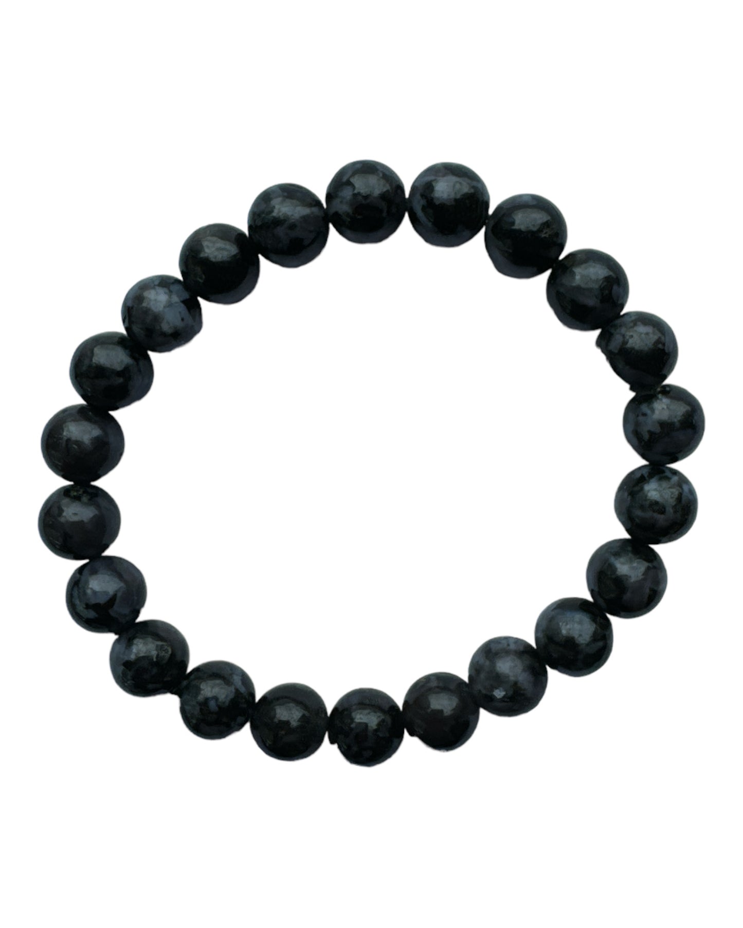 8mm round Merlinite (Indigo Gabro) bracelet