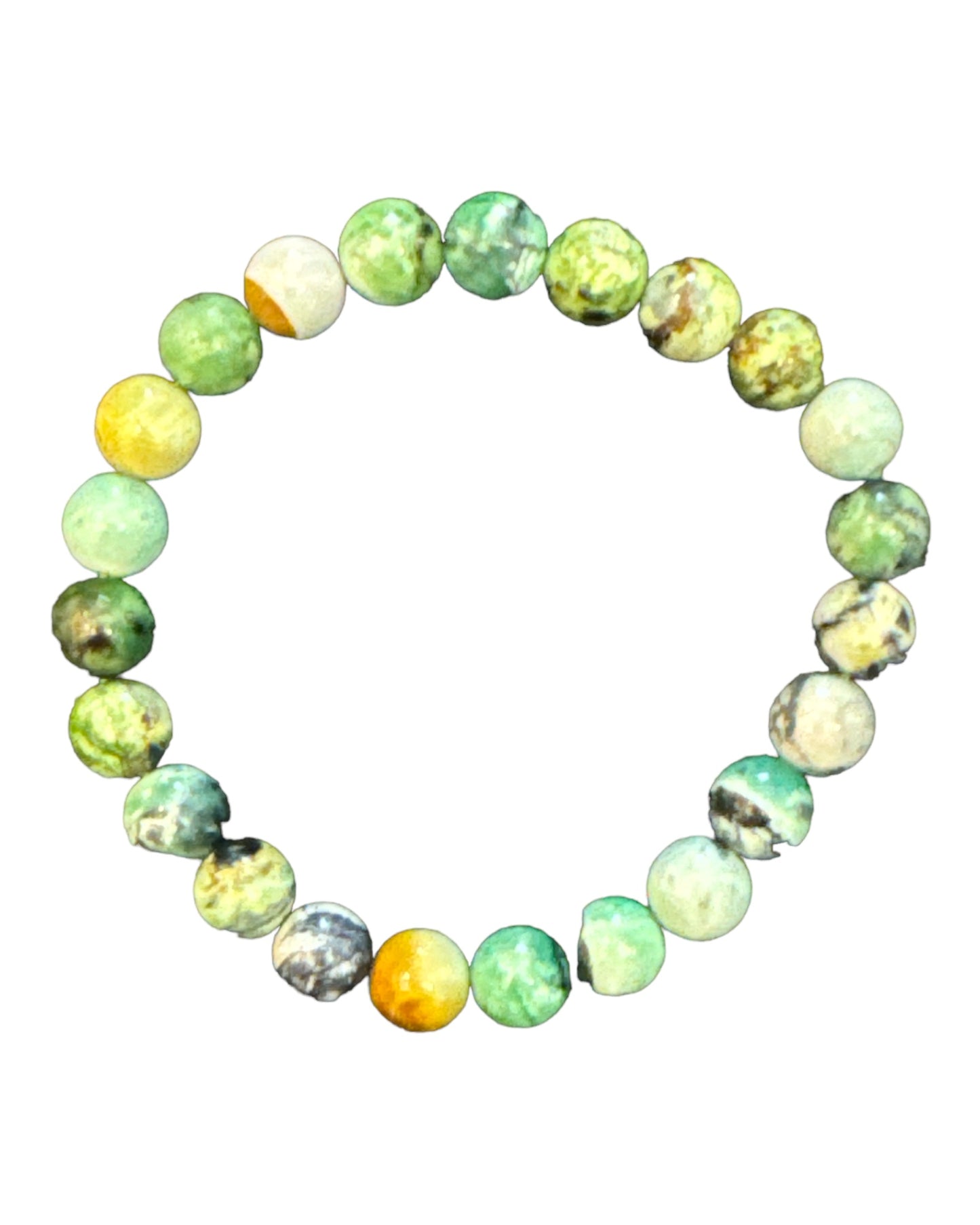 8mm round Variscite Bracelet
