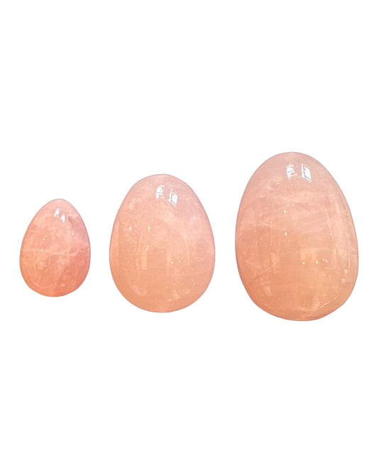 Yoni Eggs- Rose Quartz Crystal (set of 3)