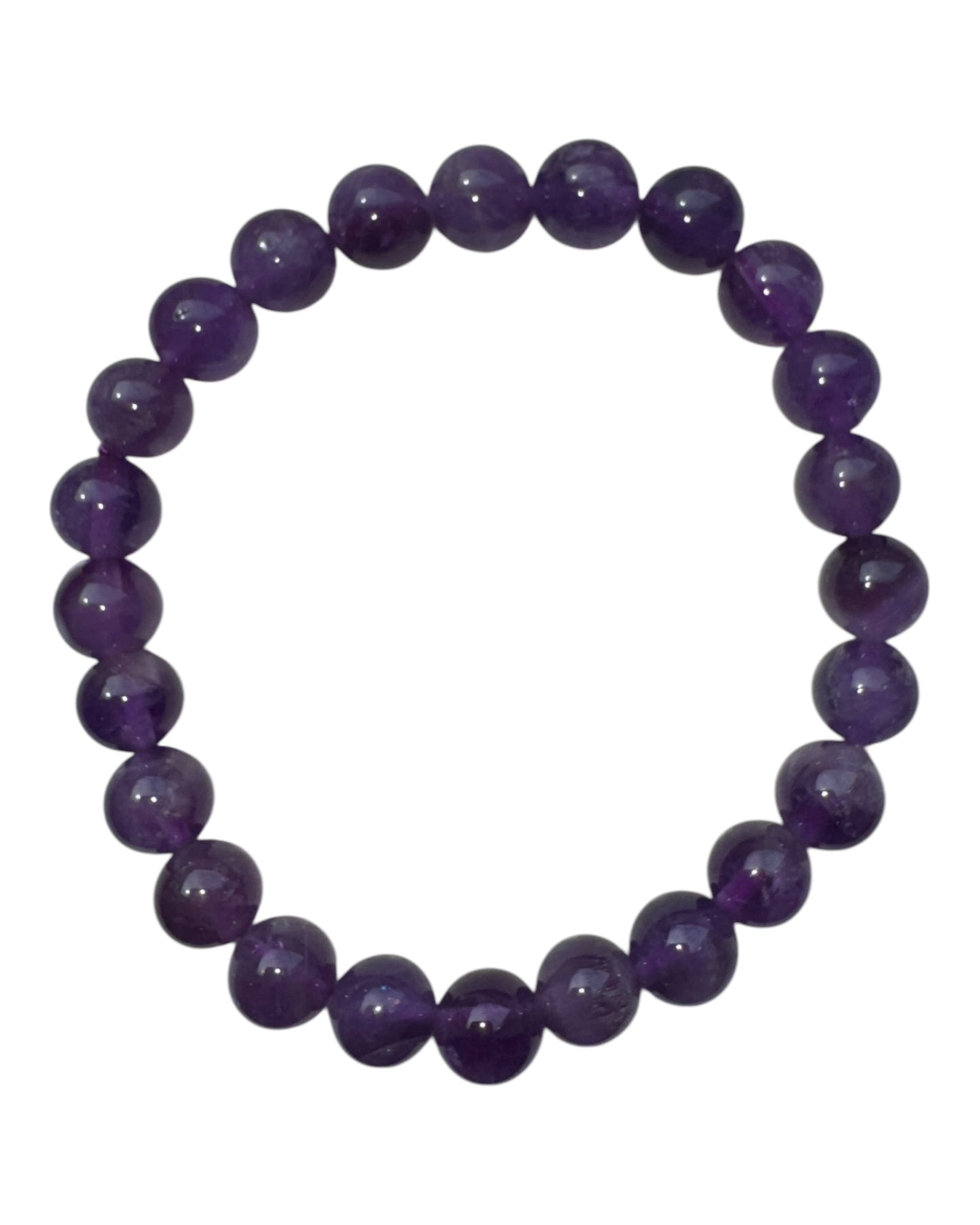 8mm round Amethyst bracelet