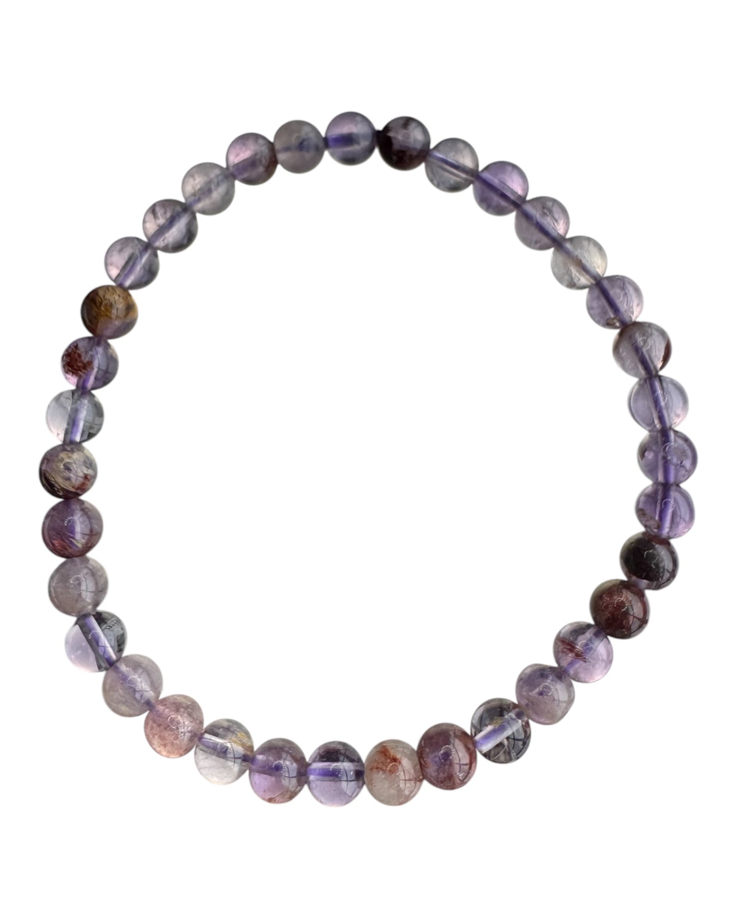 4-5mm round Super 7 (Sacred Seven) bracelet