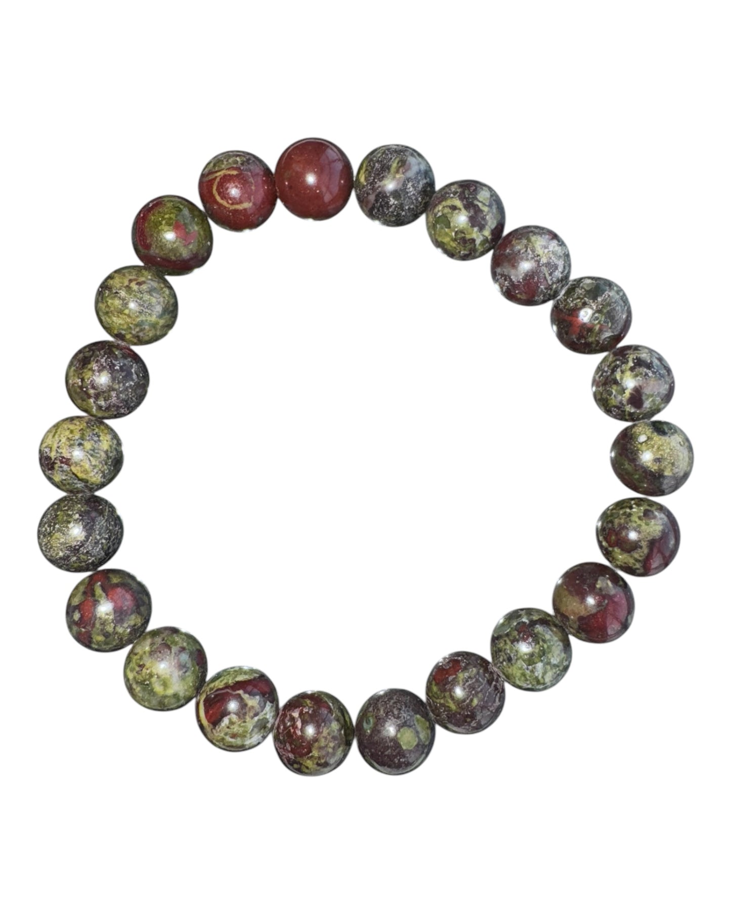 8mm round Dragonsblood Jasper bracelet
