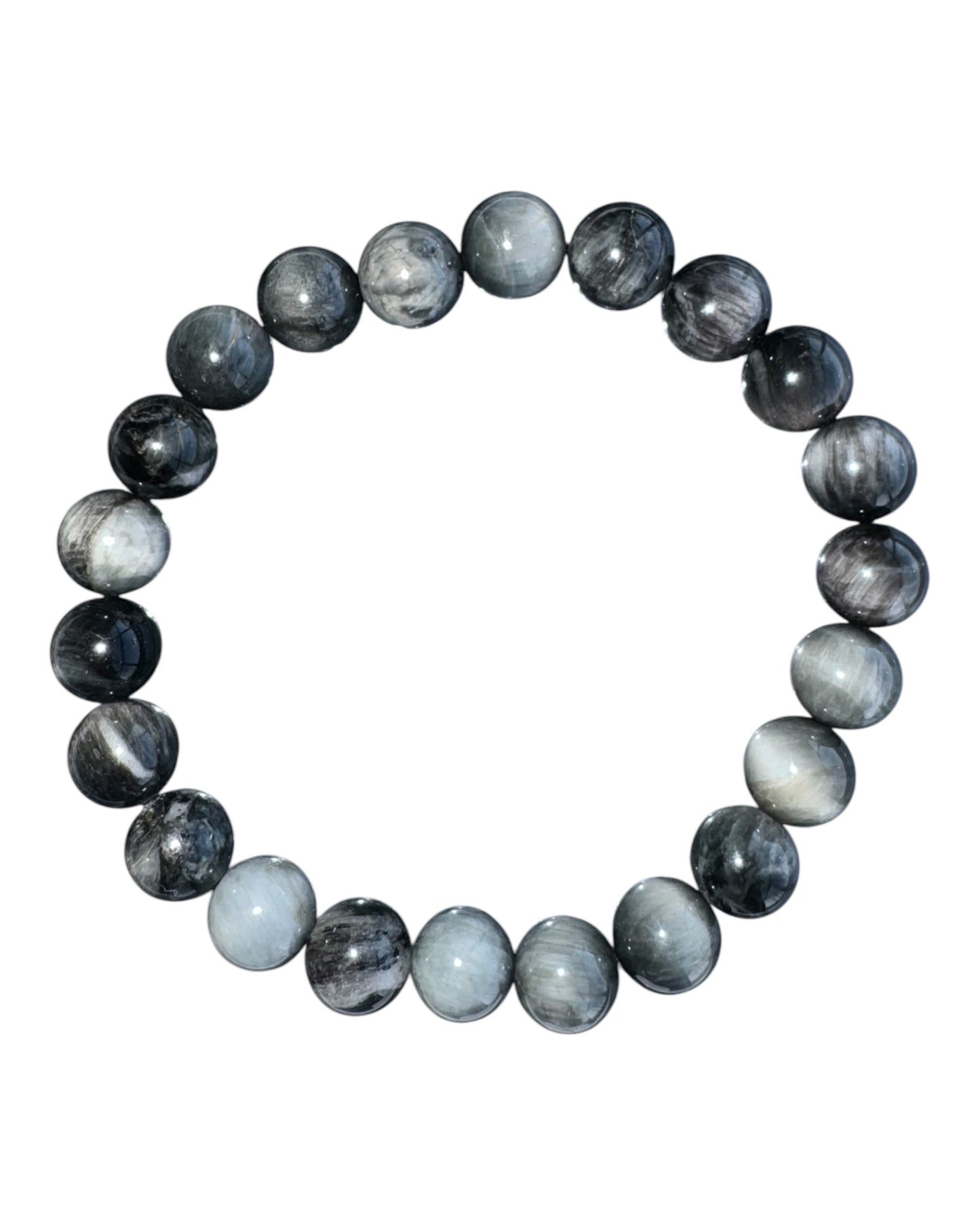8mm round Eagle Eye (Eagle stone-Aquiline) bracelet