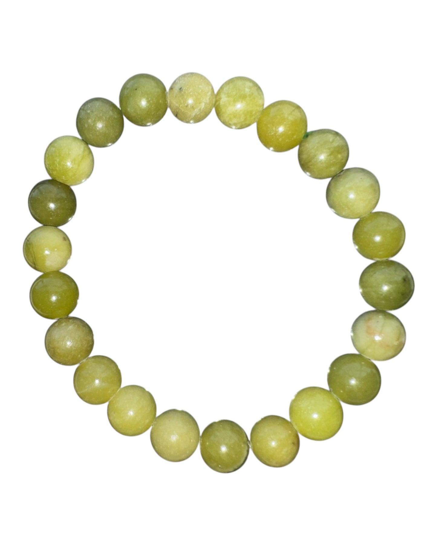 8mm round Green Jade bracelet