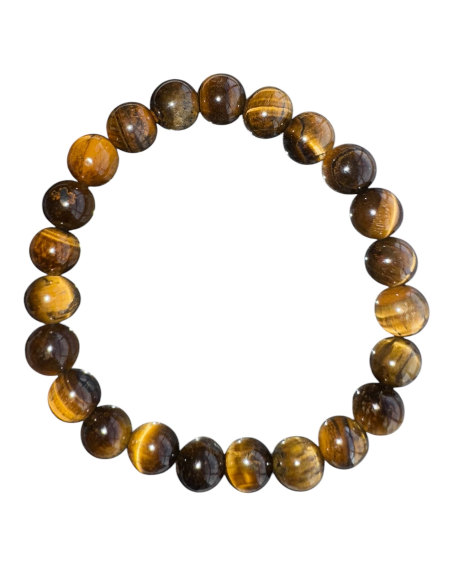 8mm round Gold Tiger Eye bracelet
