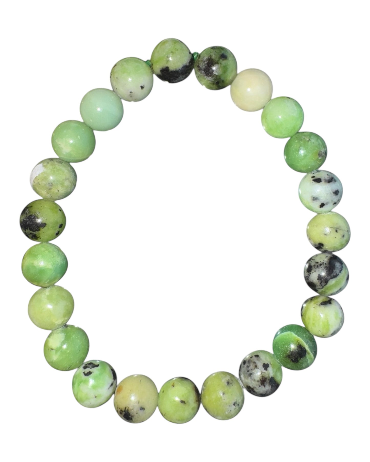 8mm round Chrysoprase bracelet