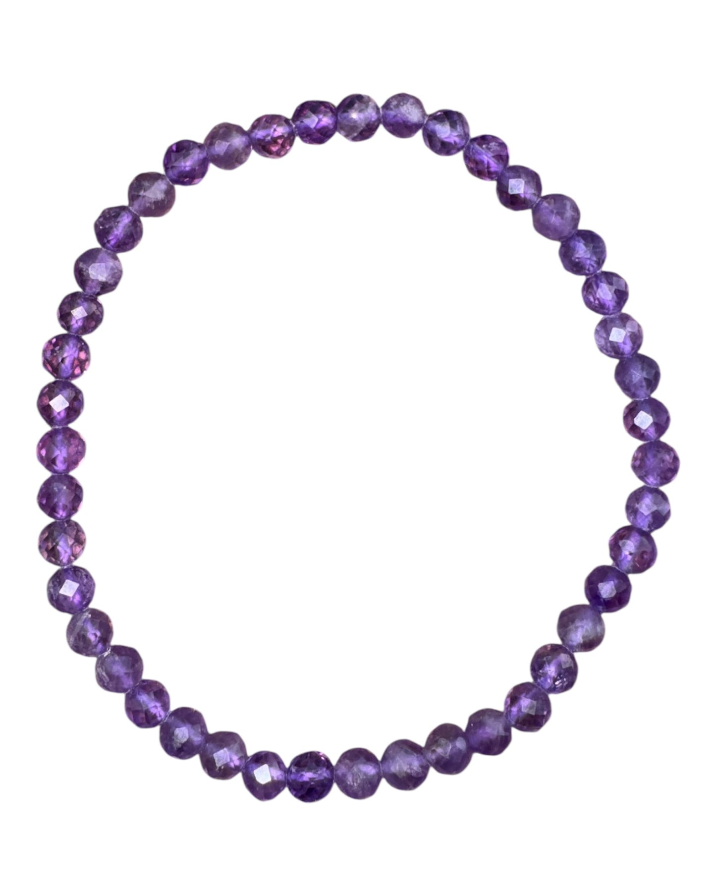 3-4mm round faceted Ruby bracelet