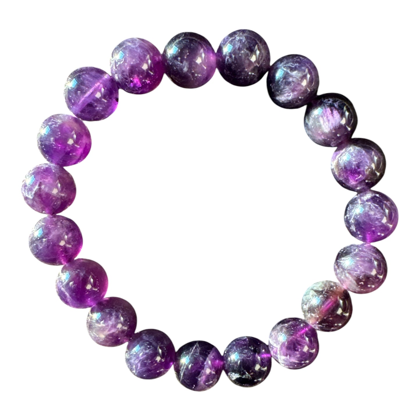 10mm round Amethyst bracelet