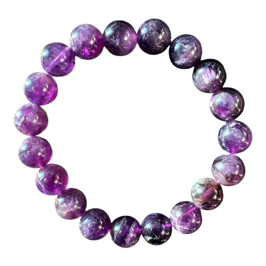 10mm round Amethyst bracelet