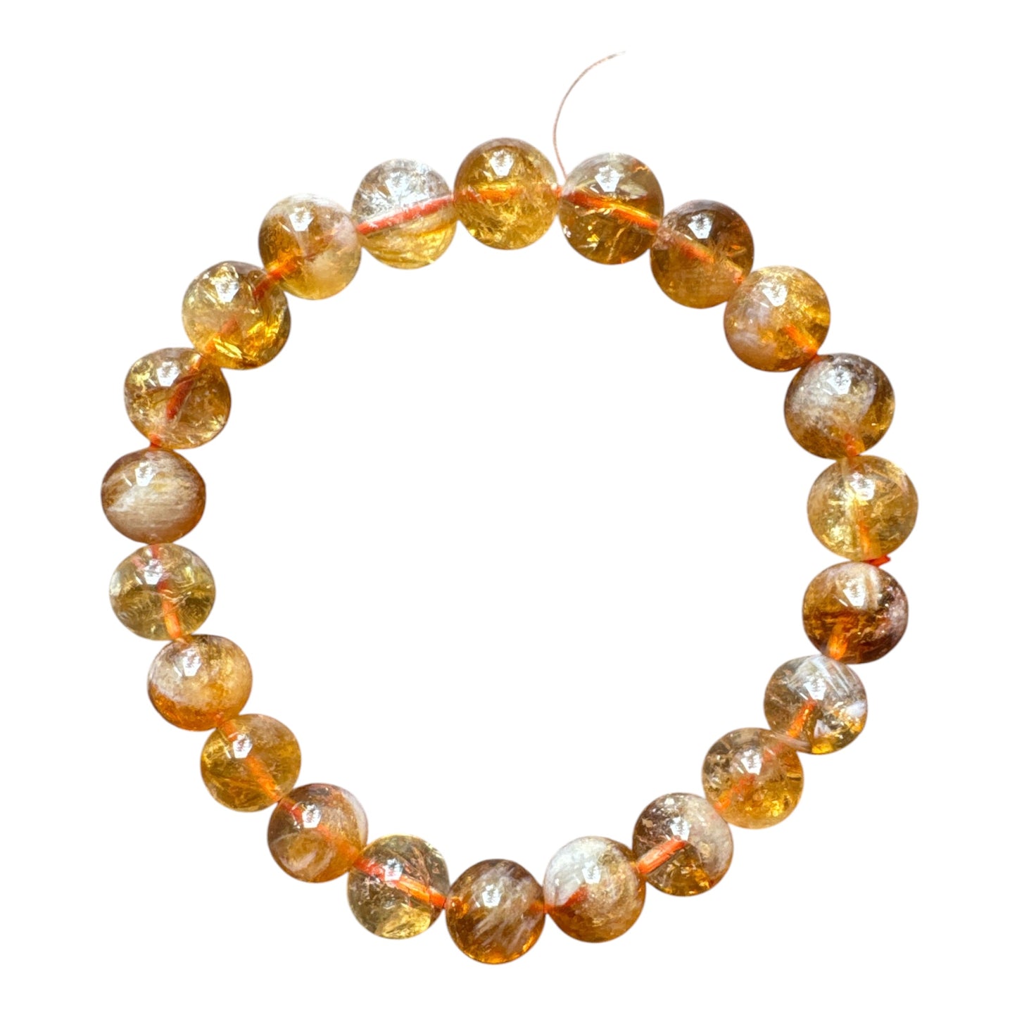 8mm round Citrine bracelet