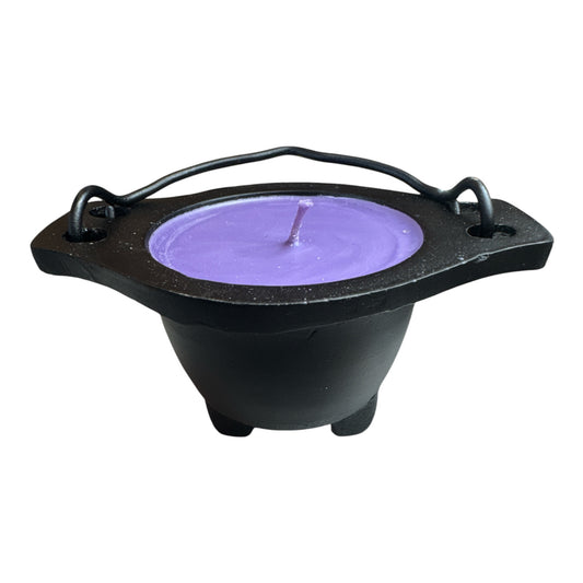 MAGIC CAULDRON CANDLE-LAVENDER 3″