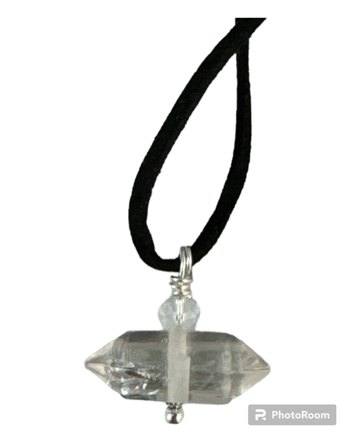 Clear Quartz pendant (double terminated horizontal)