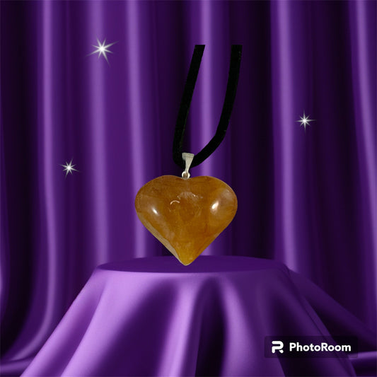 Citrine Heart pendant