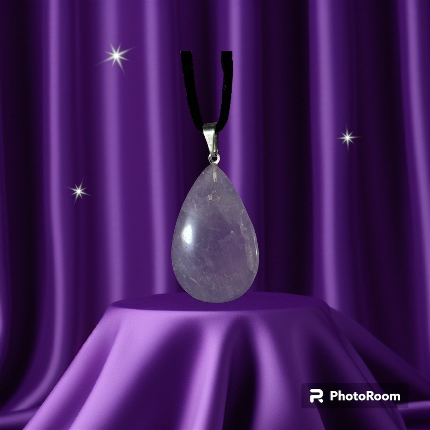 Amethyst pendant (plain tear)