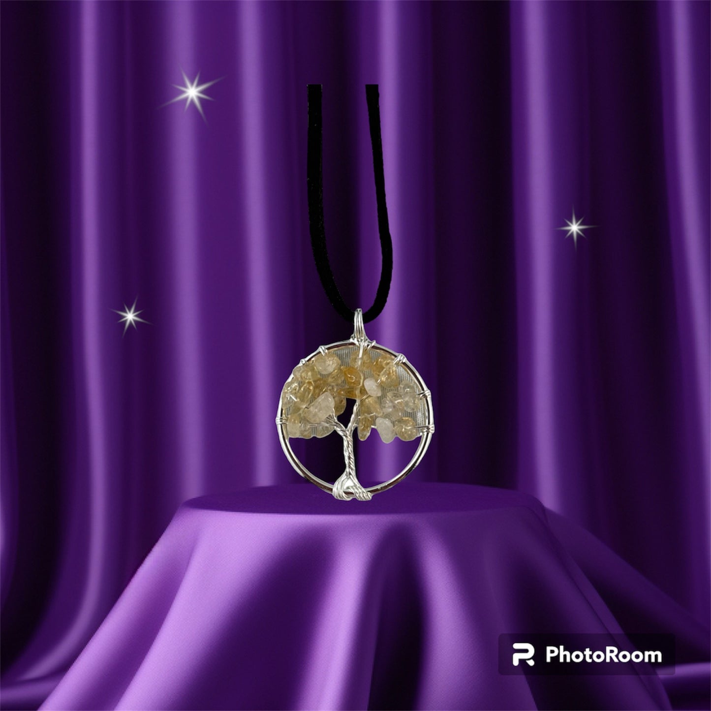 Citrine pendant (Tree of Life)
