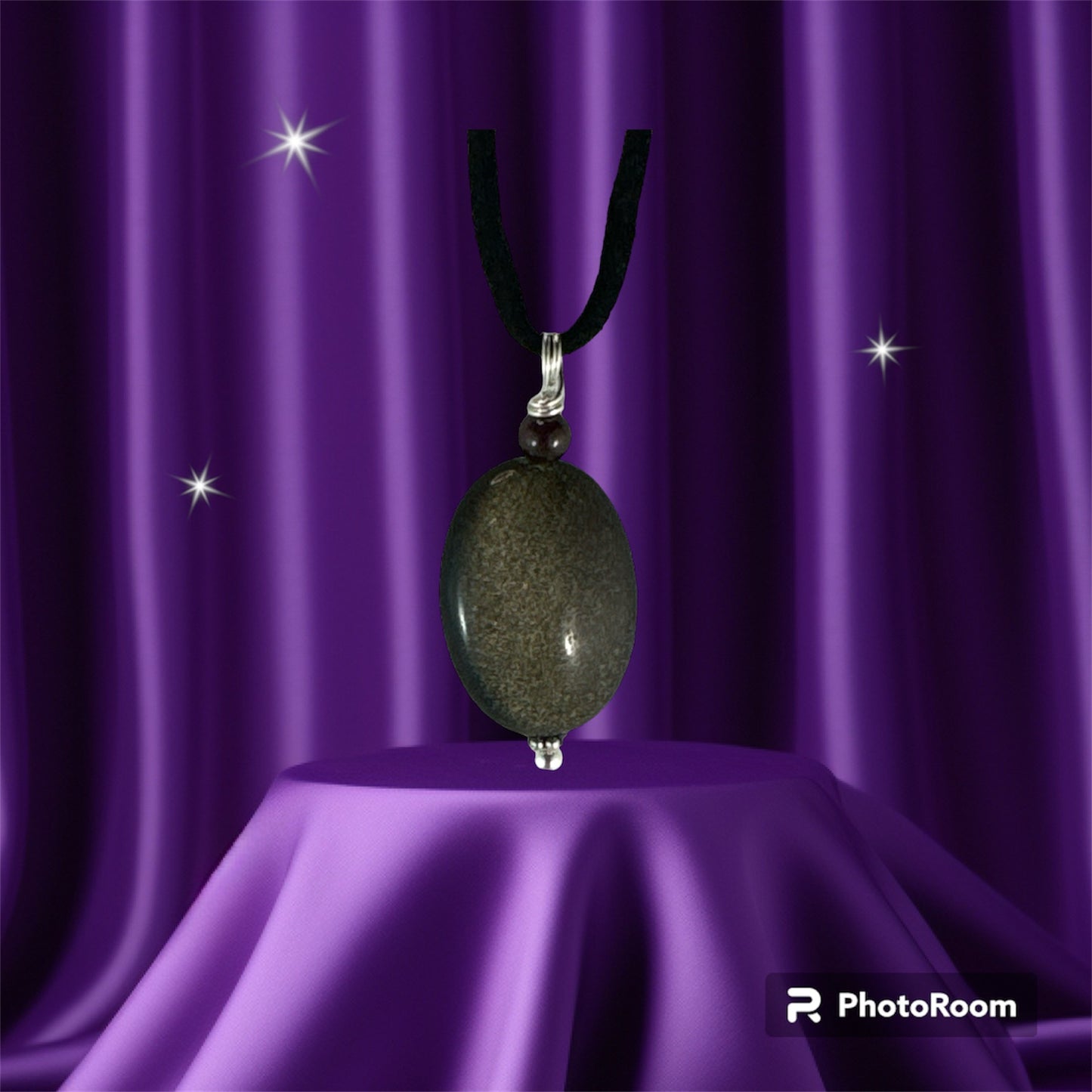 Goldsheen Obsidian pendant (Oval)