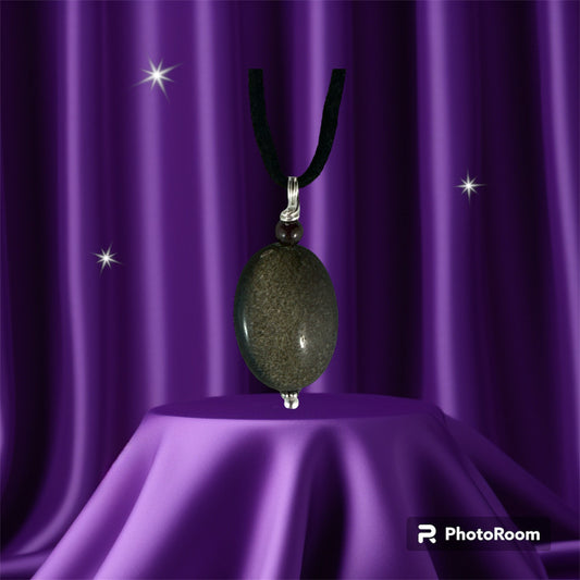 Goldsheen Obsidian pendant (Oval)