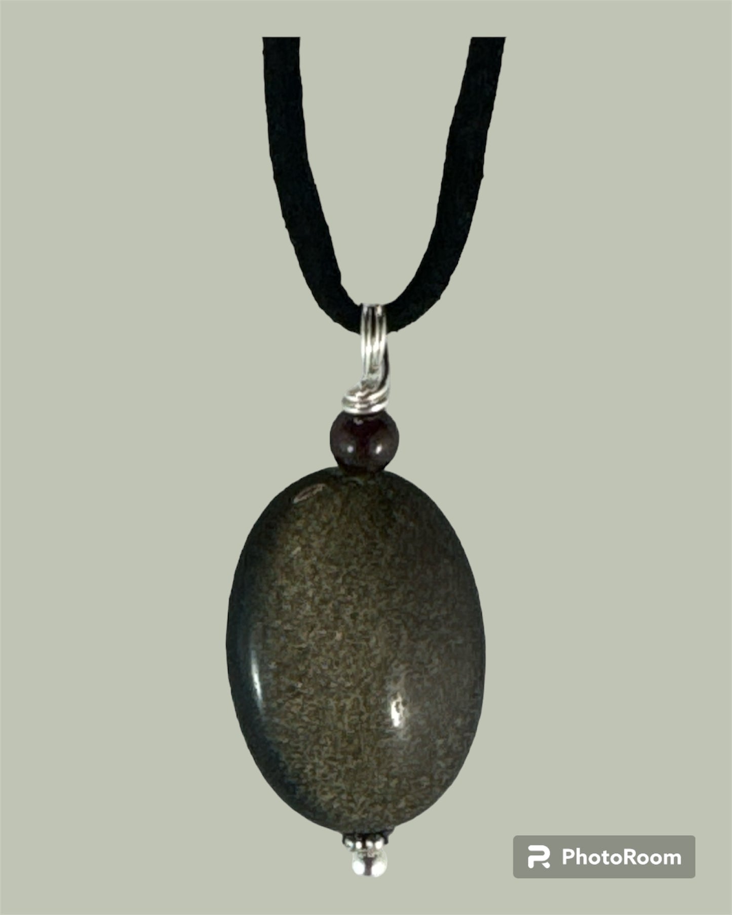 Goldsheen Obsidian pendant (Oval)