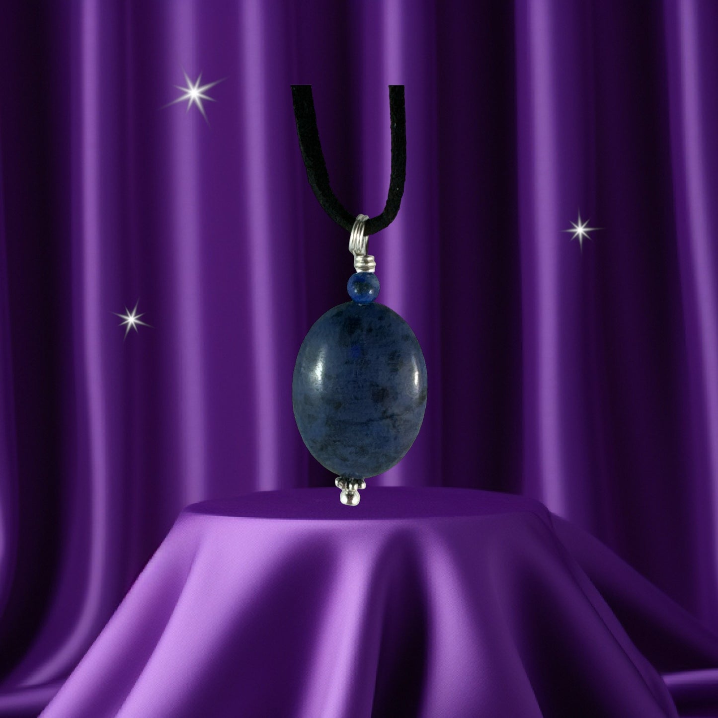 Dumortierite pendant (Oval)