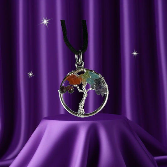 Chakra Tree of Life Pendant (petite)