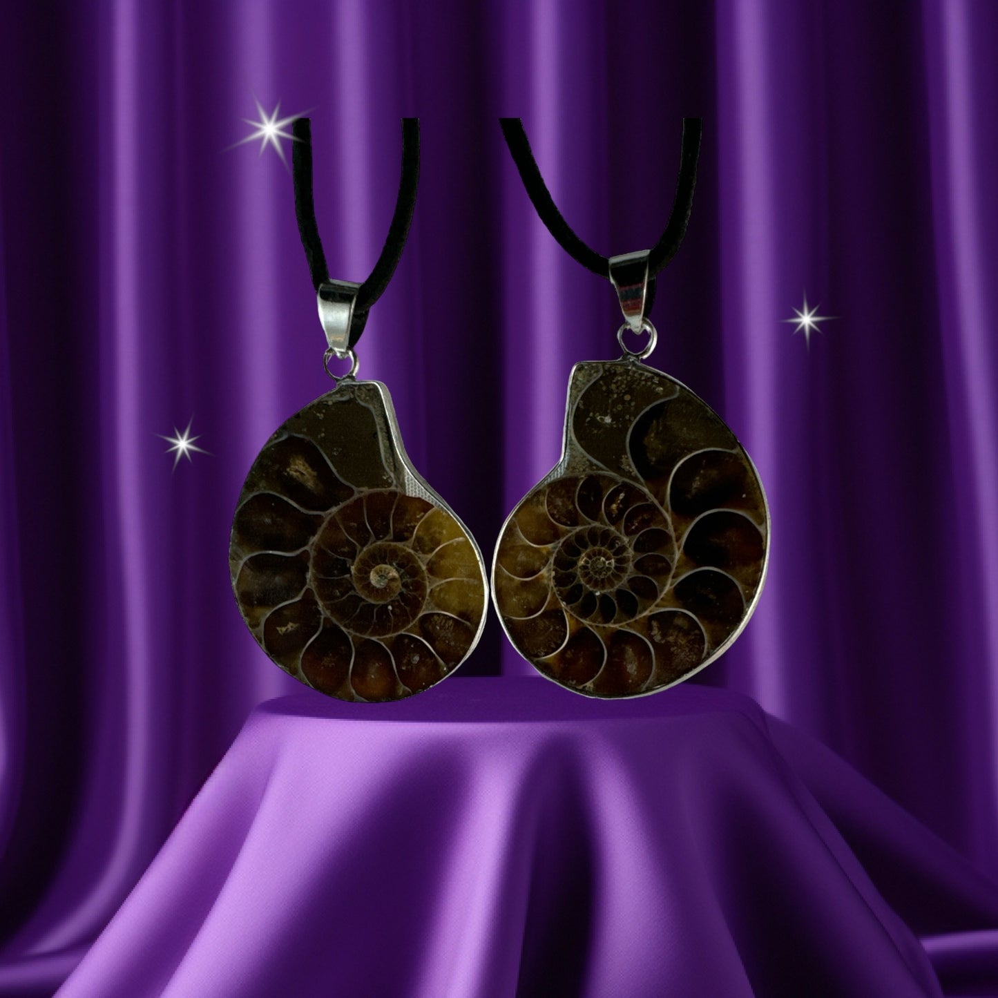 Ammonite Soulmate pendants (includes 2 pendants)